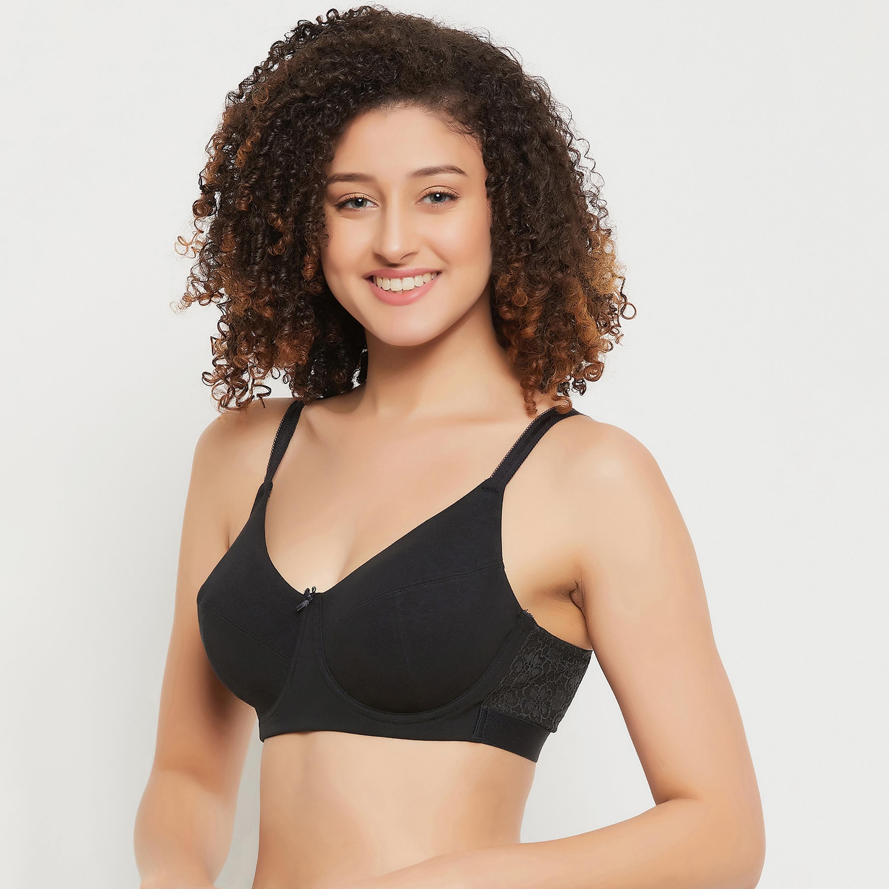 مجموعة من 3 حمالات صدر نسائية كاملة الحجم غير مبطنة بسلك قطنية متعددة الألوان-women-clothing-lingerie-bras-image-5