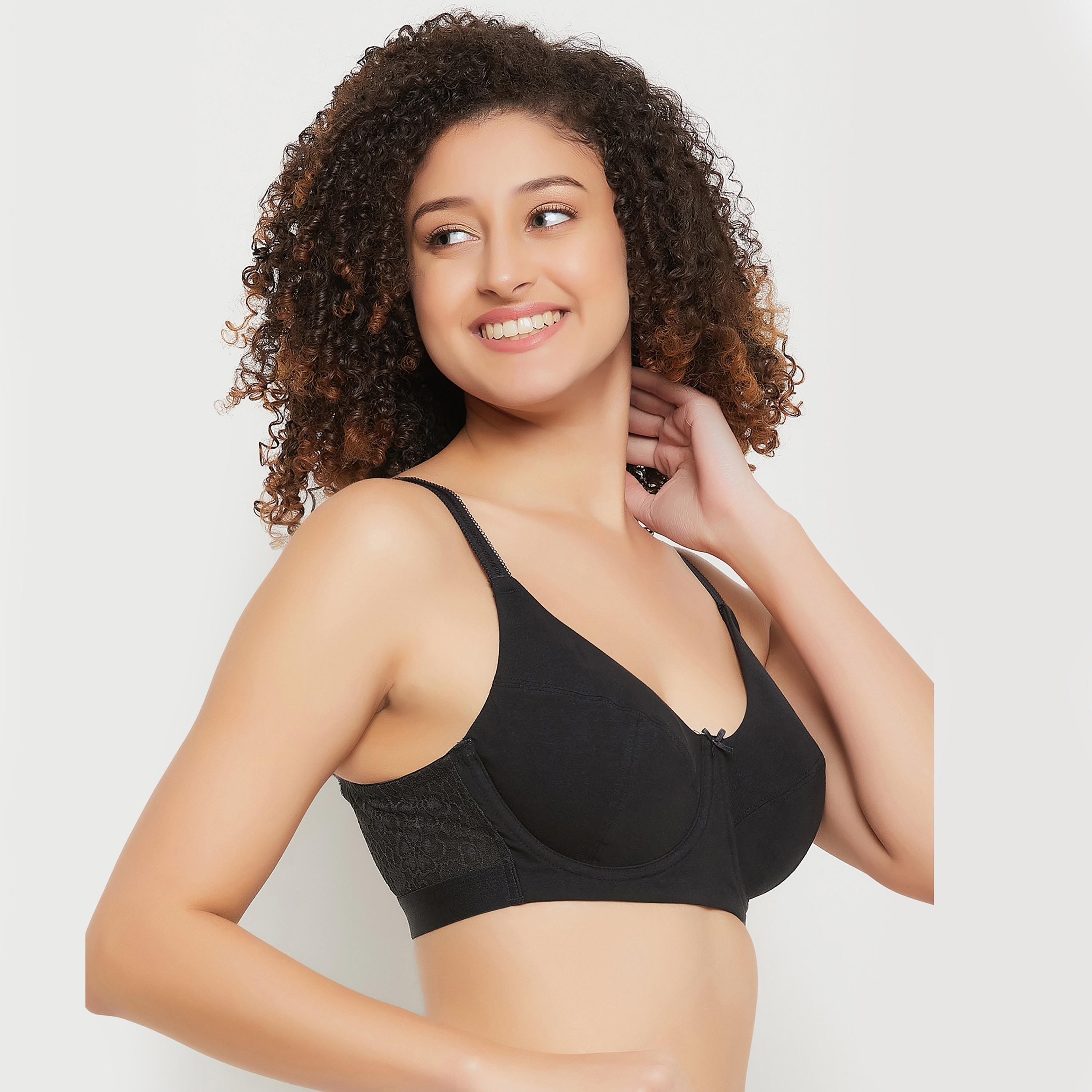مجموعة من 3 حمالات صدر نسائية كاملة الحجم غير مبطنة بسلك قطنية متعددة الألوان-women-clothing-lingerie-bras-image-7