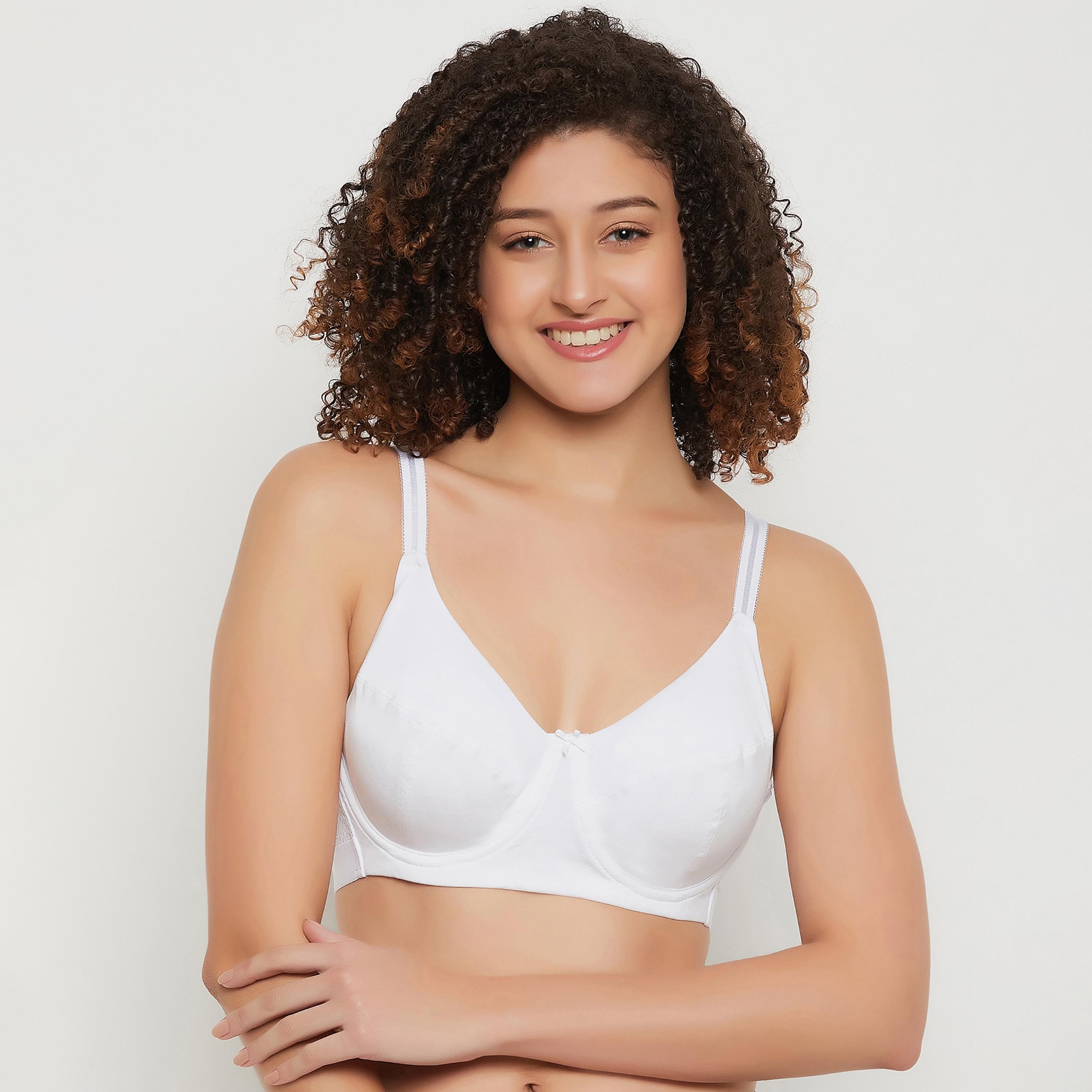 مجموعة من 3 حمالات صدر نسائية كاملة الحجم غير مبطنة بسلك قطنية متعددة الألوان-women-clothing-lingerie-bras-image-9