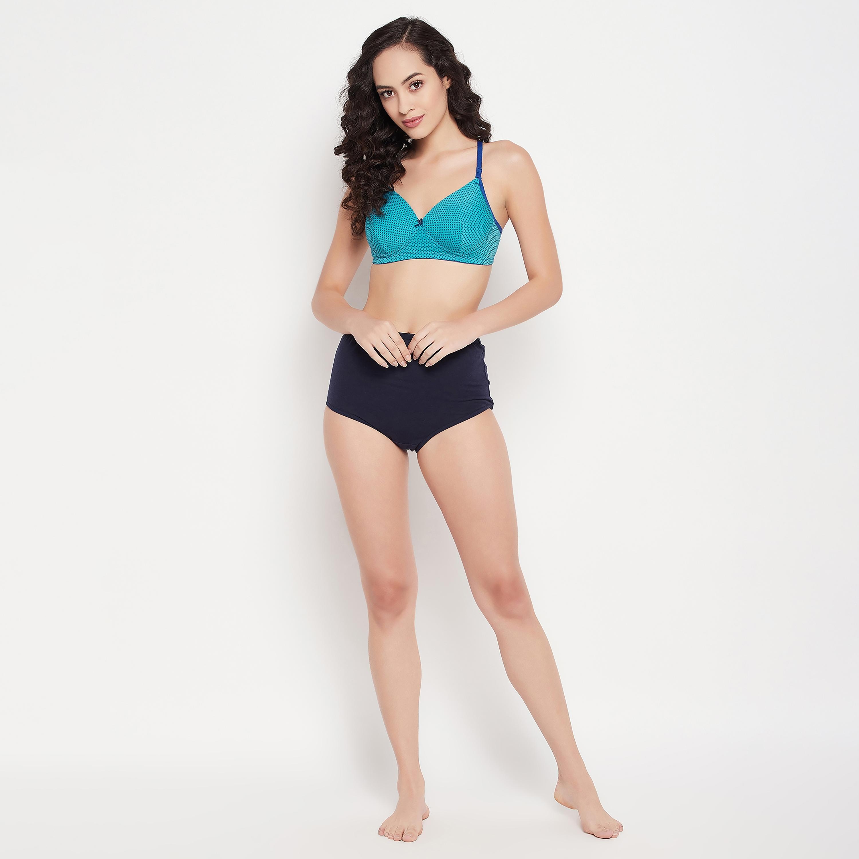 Clovia Pack of 3 Padded Non-Wired Full Cup Printed Multiway T-shirt Women's Bra in Multicolour-women-clothing-lingerie-bras-image-13