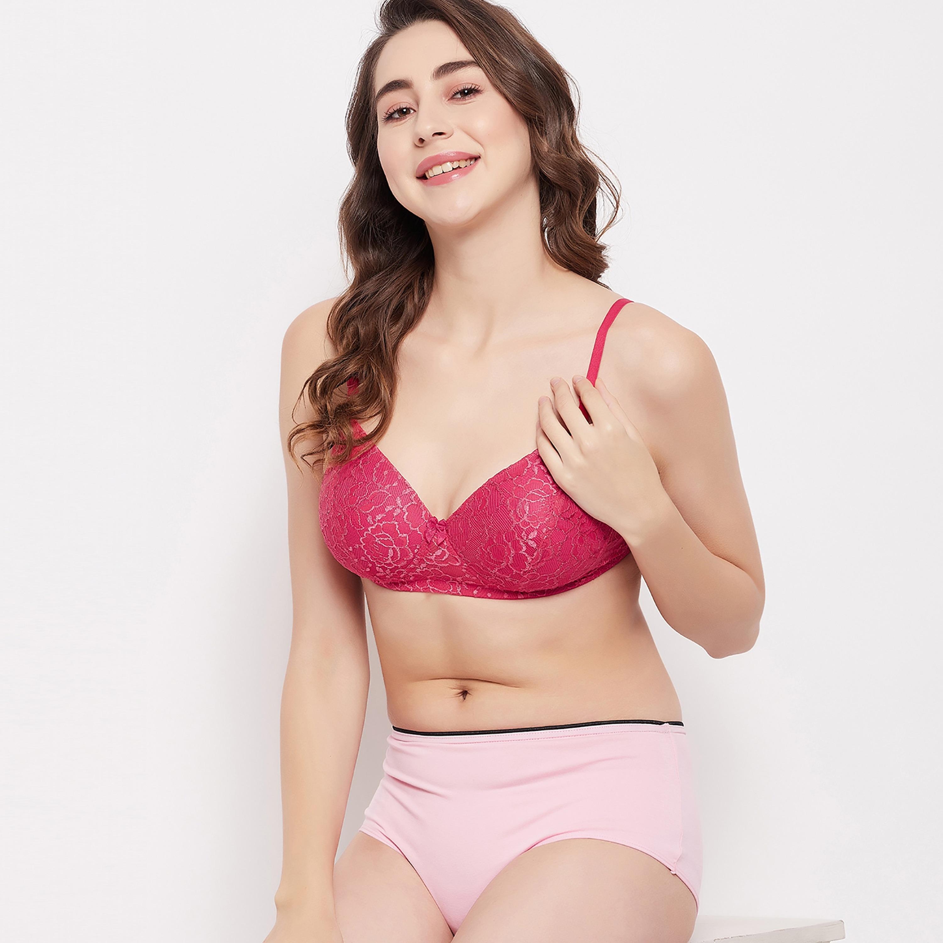 Clovia Pack of 3 Padded Non-Wired Full Cup Multiway Women's Bra - Lace in Multicolour-women-clothing-lingerie-bras-image-13