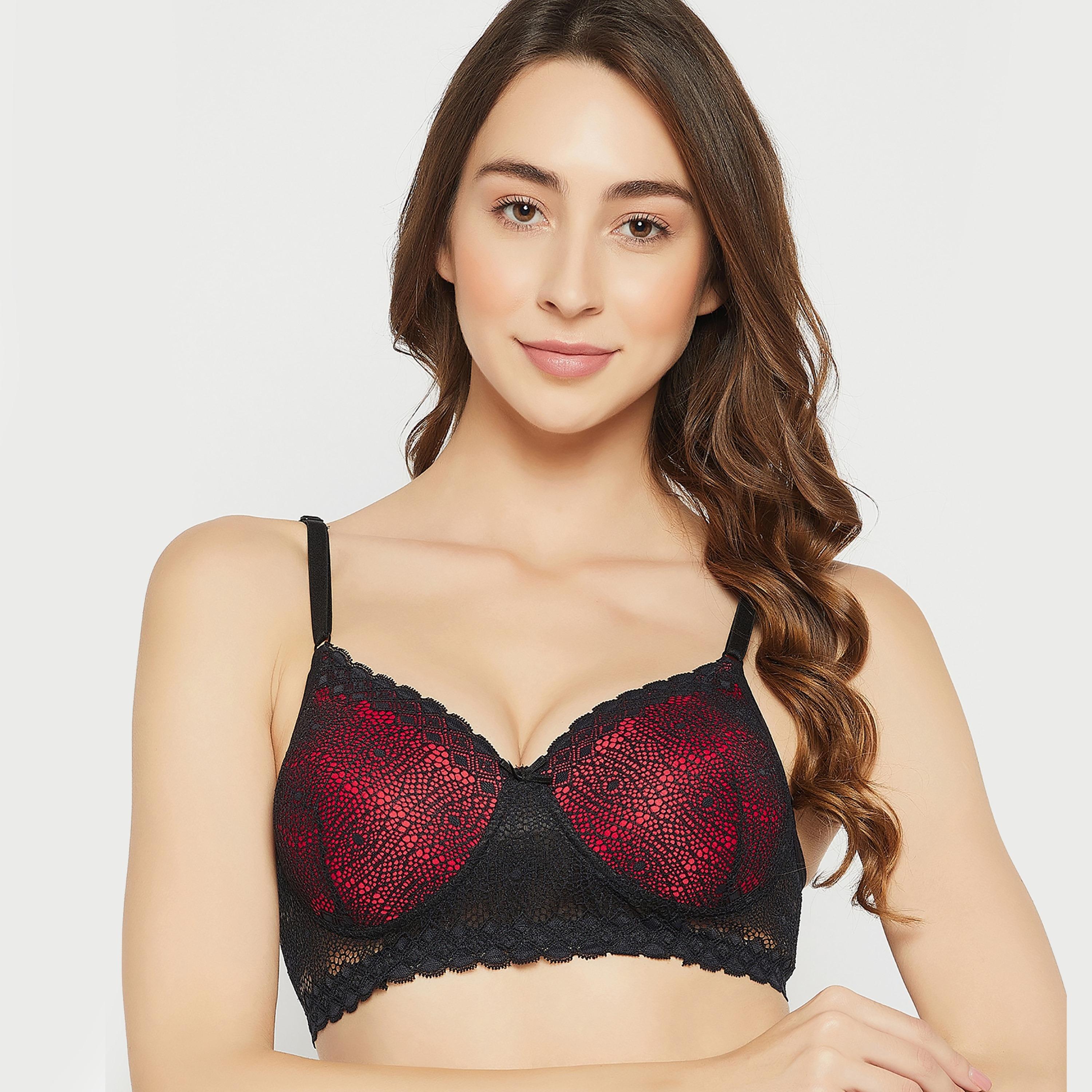 Clovia Pack of 3 Padded Non-Wired Full Cup Multiway Women's Bra - Lace in Multicolour-women-clothing-lingerie-bras-image-19