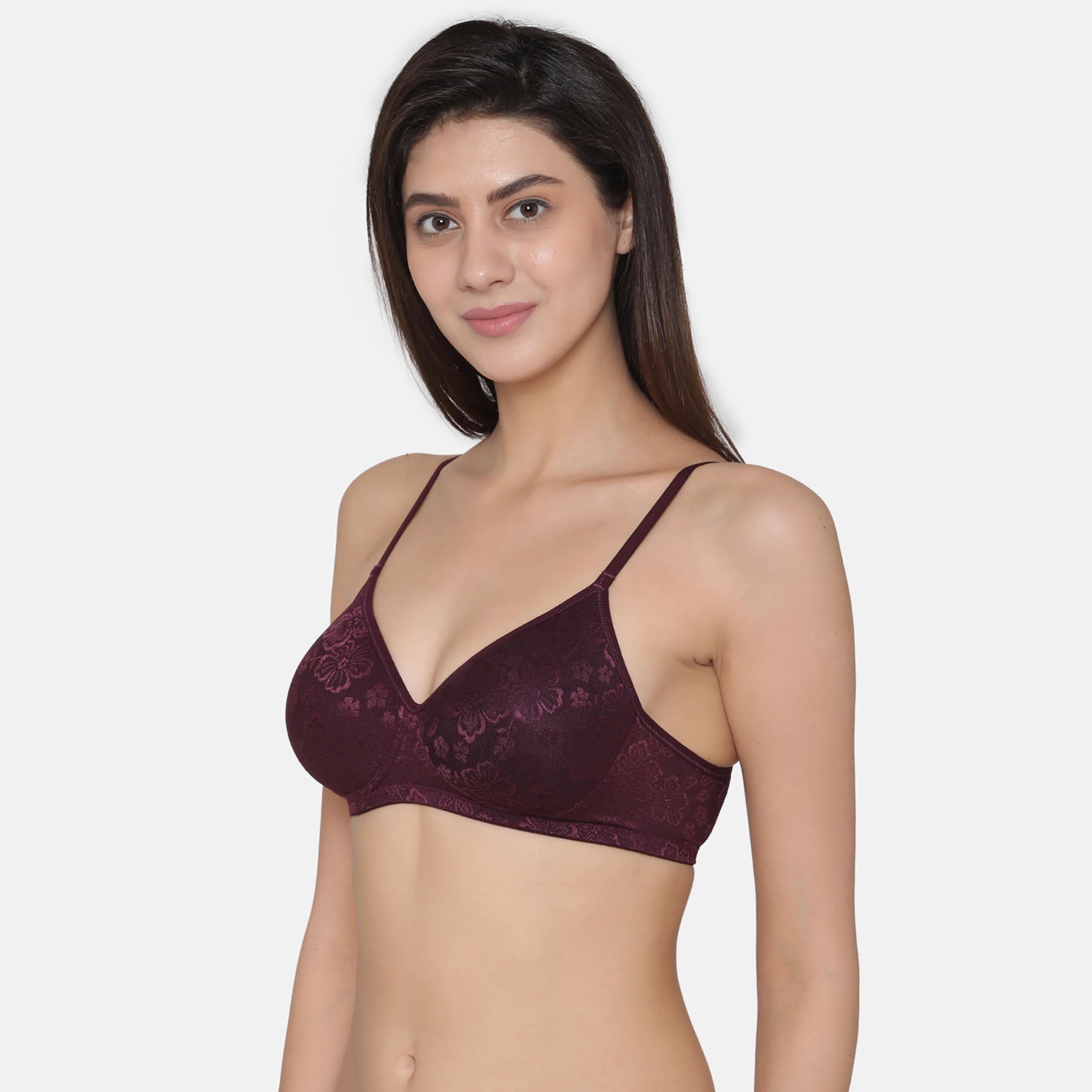 Clovia Pack of 2 Lace Padded Non-Wired Full Coverage Women's Bra in Multicolour-women-clothing-lingerie-bras-image-11