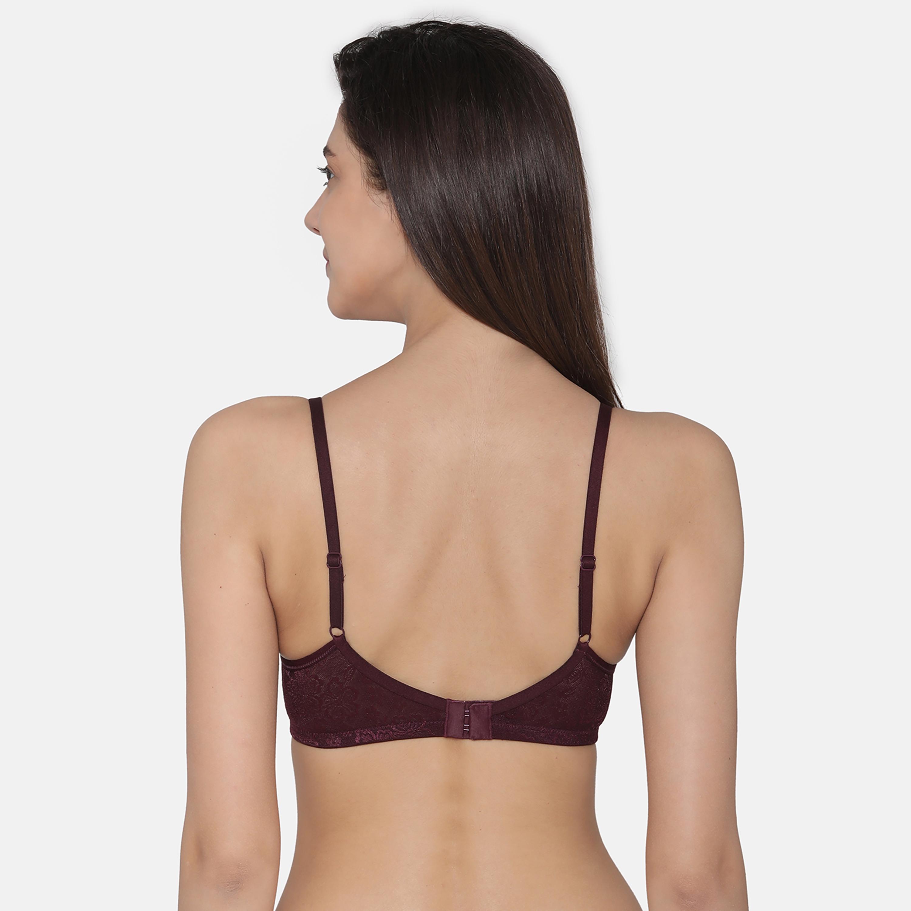 Clovia Pack of 2 Lace Padded Non-Wired Full Coverage Women's Bra in Multicolour-women-clothing-lingerie-bras-image-2