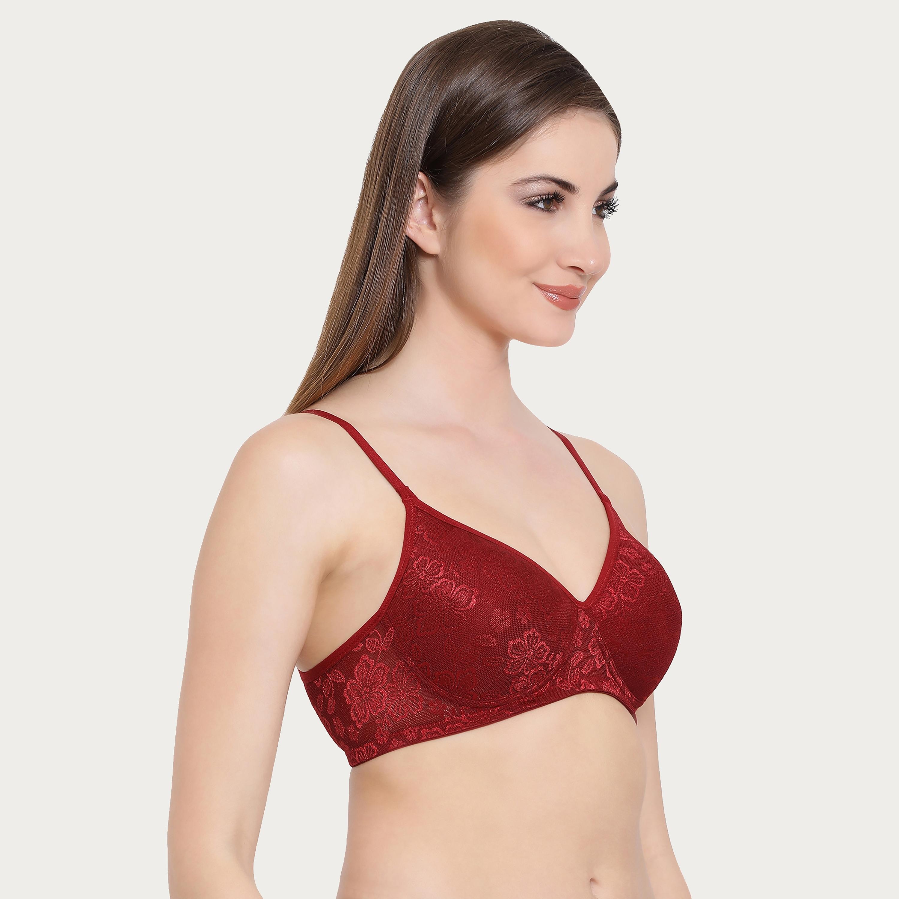Clovia Pack of 2 Lace Padded Non-Wired Full Coverage Women's Bra in Multicolour-women-clothing-lingerie-bras-image-6