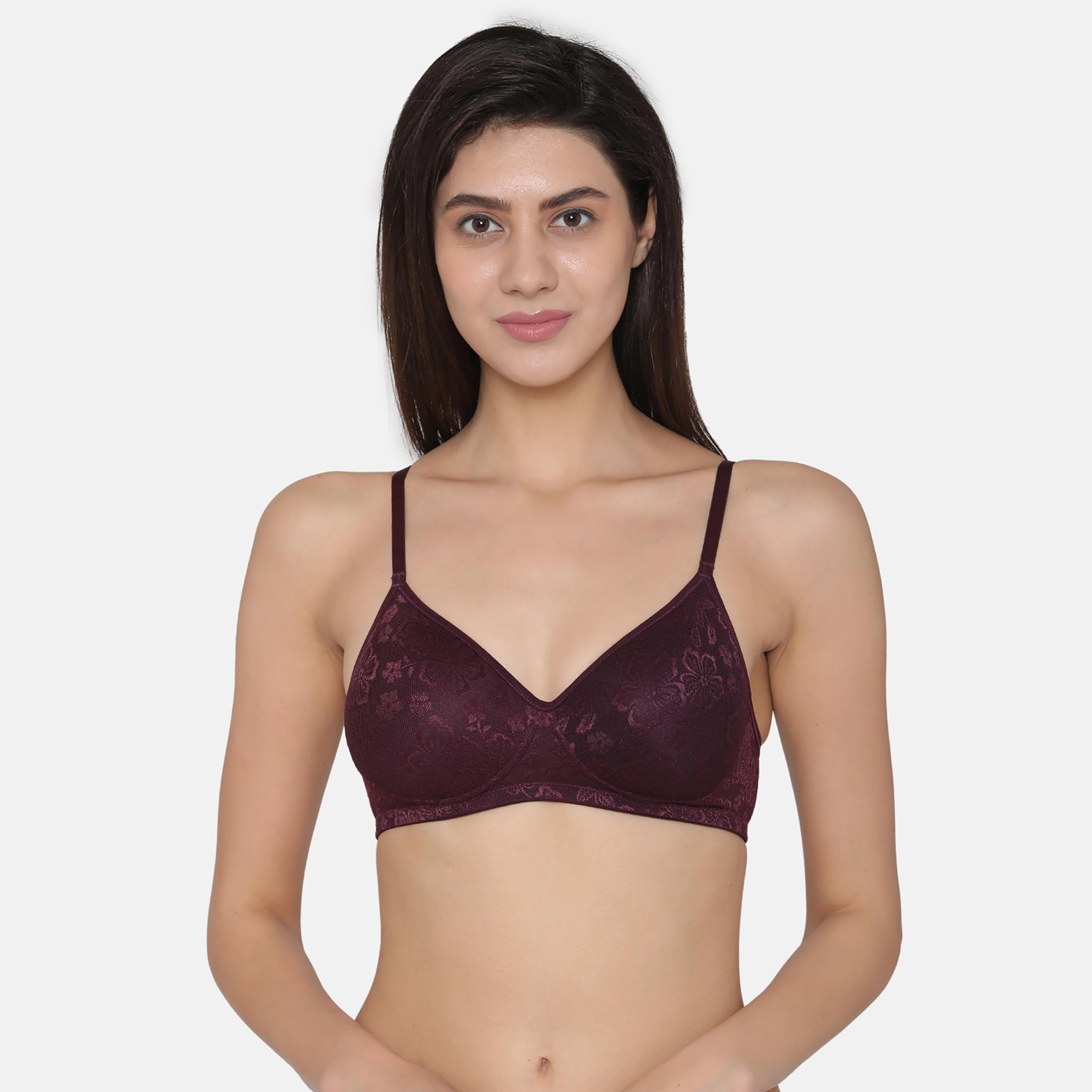 Clovia Pack of 2 Lace Padded Non-Wired Full Coverage Women's Bra in Multicolour-women-clothing-lingerie-bras-image-9