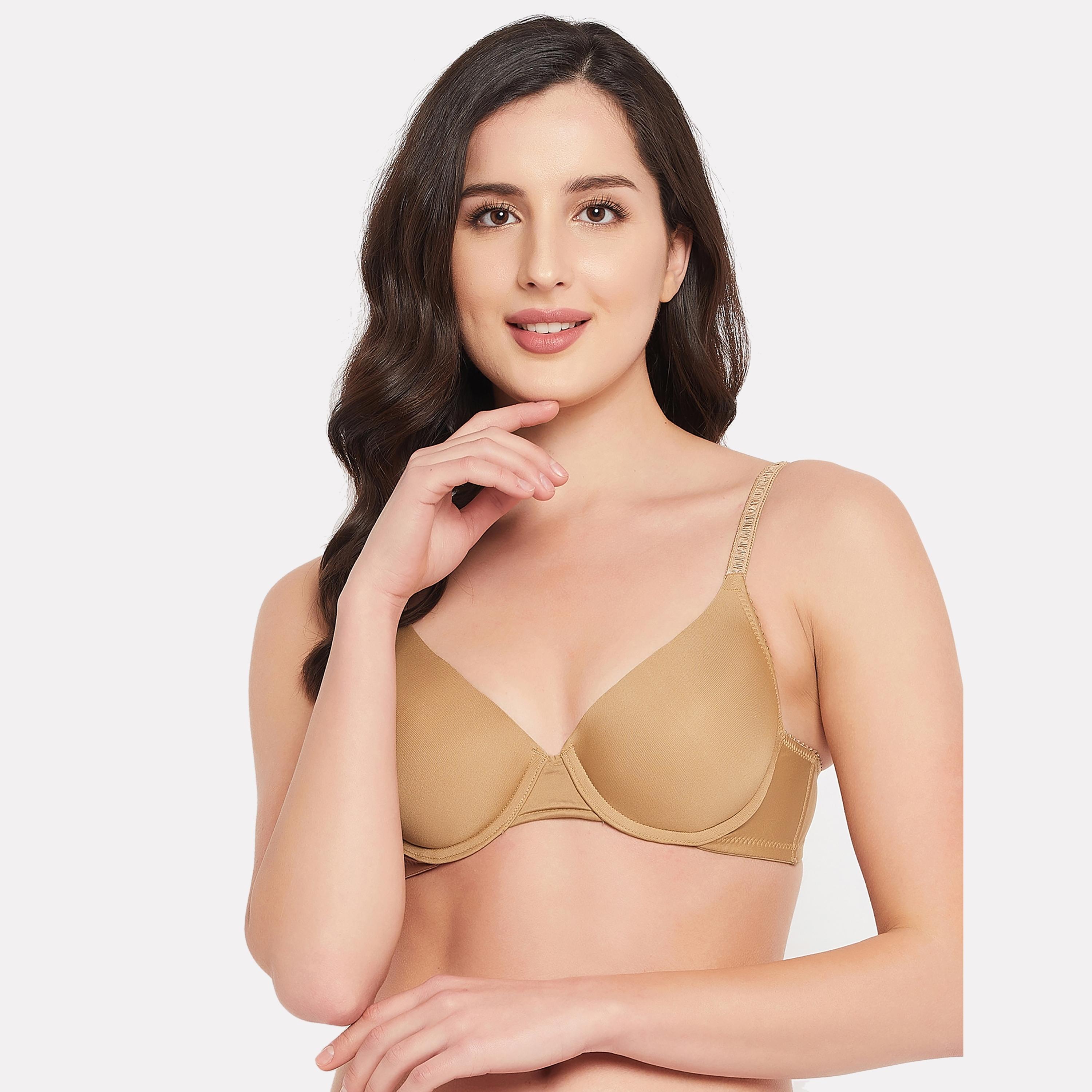 Clovia Pack of 2 Level 1 Push-Up Padded Underwired Demi Cup T-shirt Women's Bra in Multicolour-women-clothing-lingerie-bras-image-10