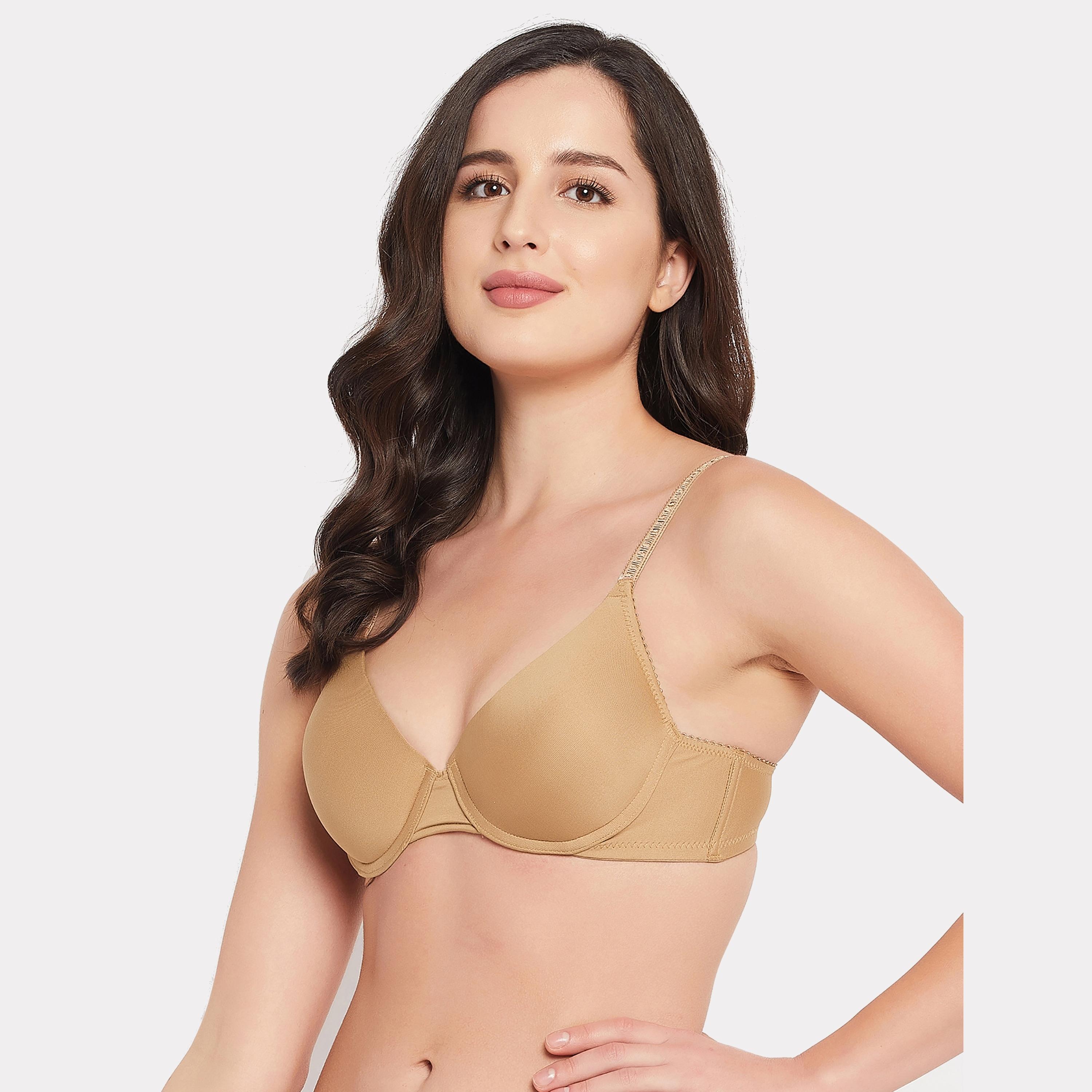 Clovia Pack of 2 Level 1 Push-Up Padded Underwired Demi Cup T-shirt Women's Bra in Multicolour-women-clothing-lingerie-bras-image-12