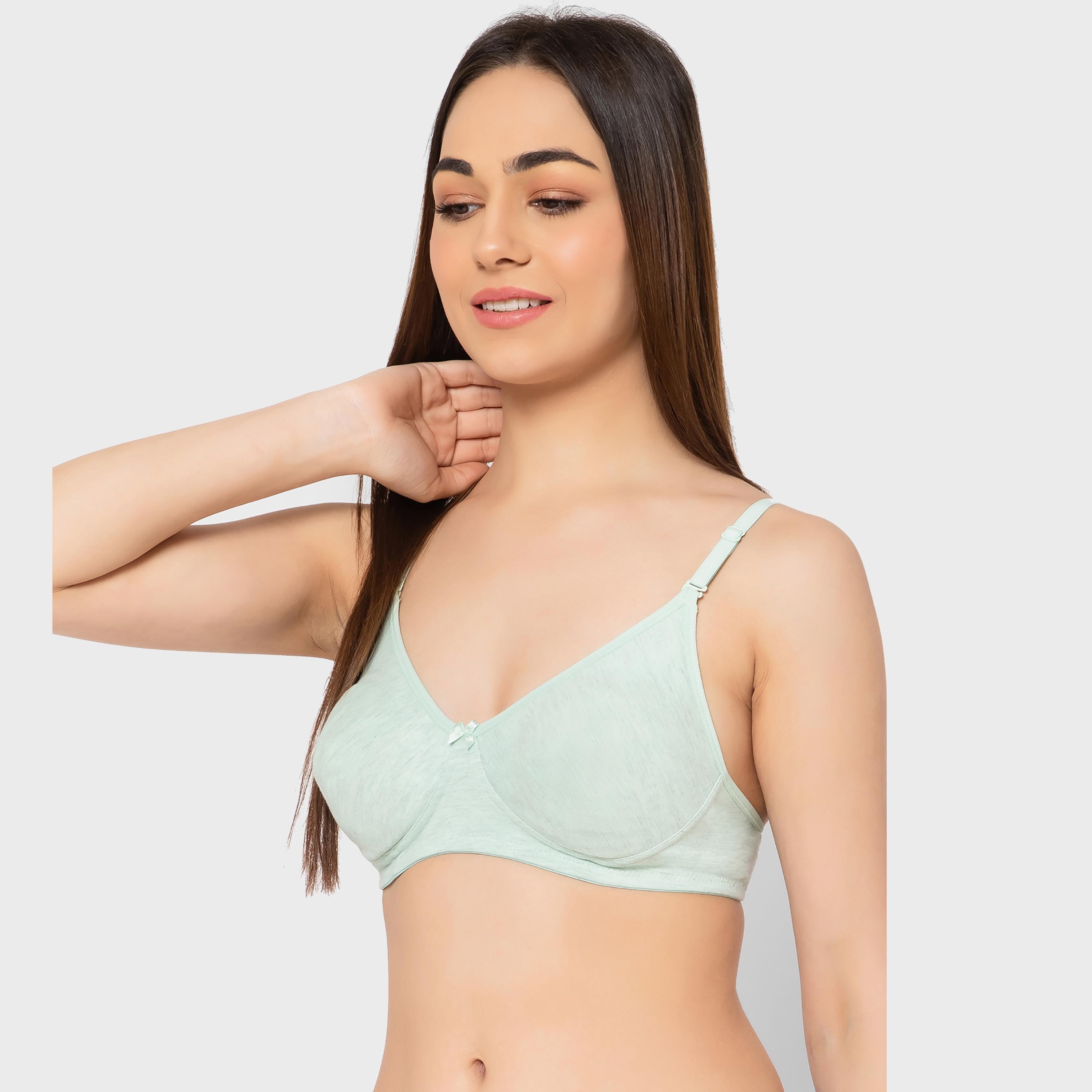 Clovia Pack of 3 Non-Padded Non-Wired Multiway T-shirt Women's Bra Cotton Rich in Multicolour-women-clothing-lingerie-bras-image-15