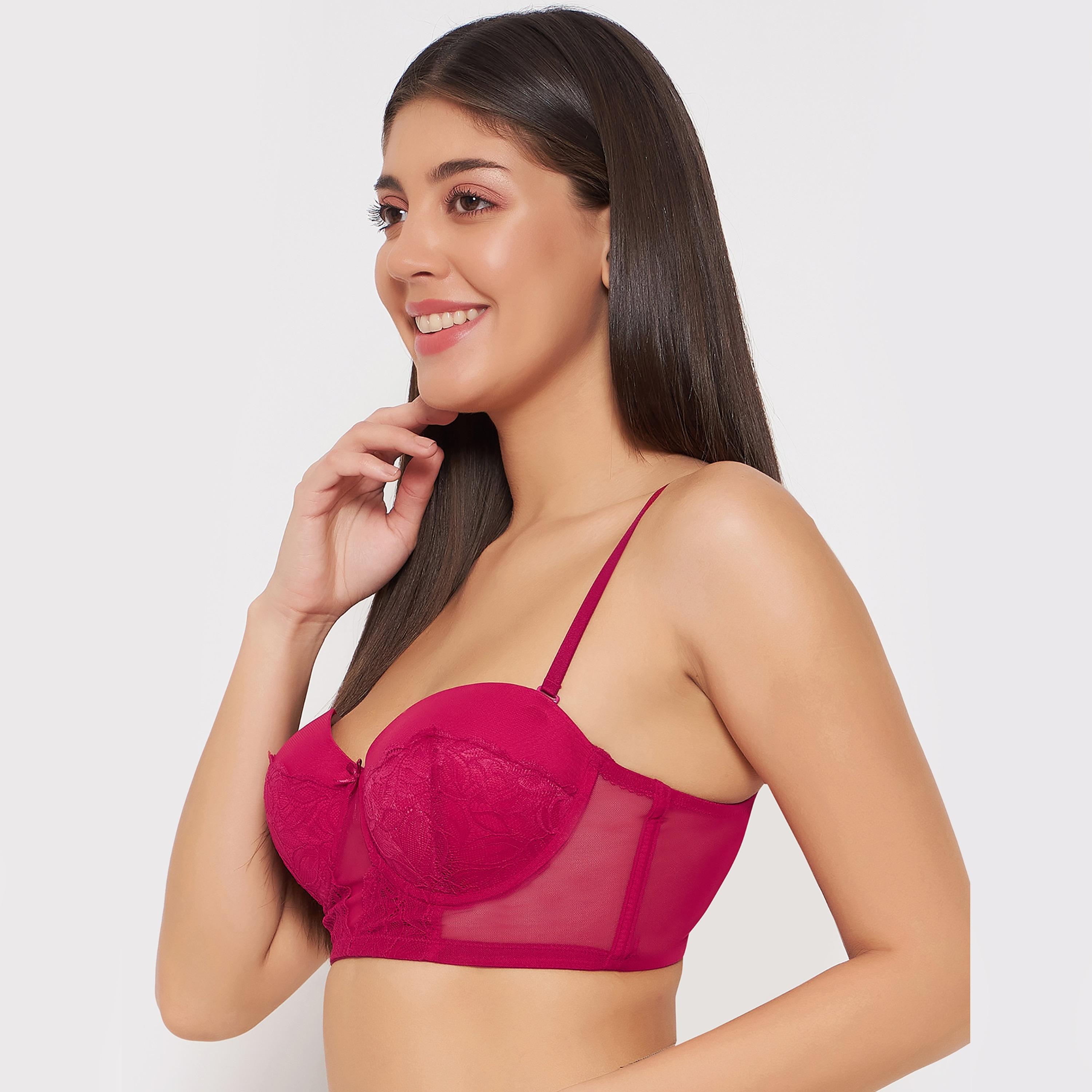 Clovia Pack of 2 Padded Underwired Multiway Balconette Longline Women's Bralette in Multicolour-women-clothing-lingerie-bras-image-10