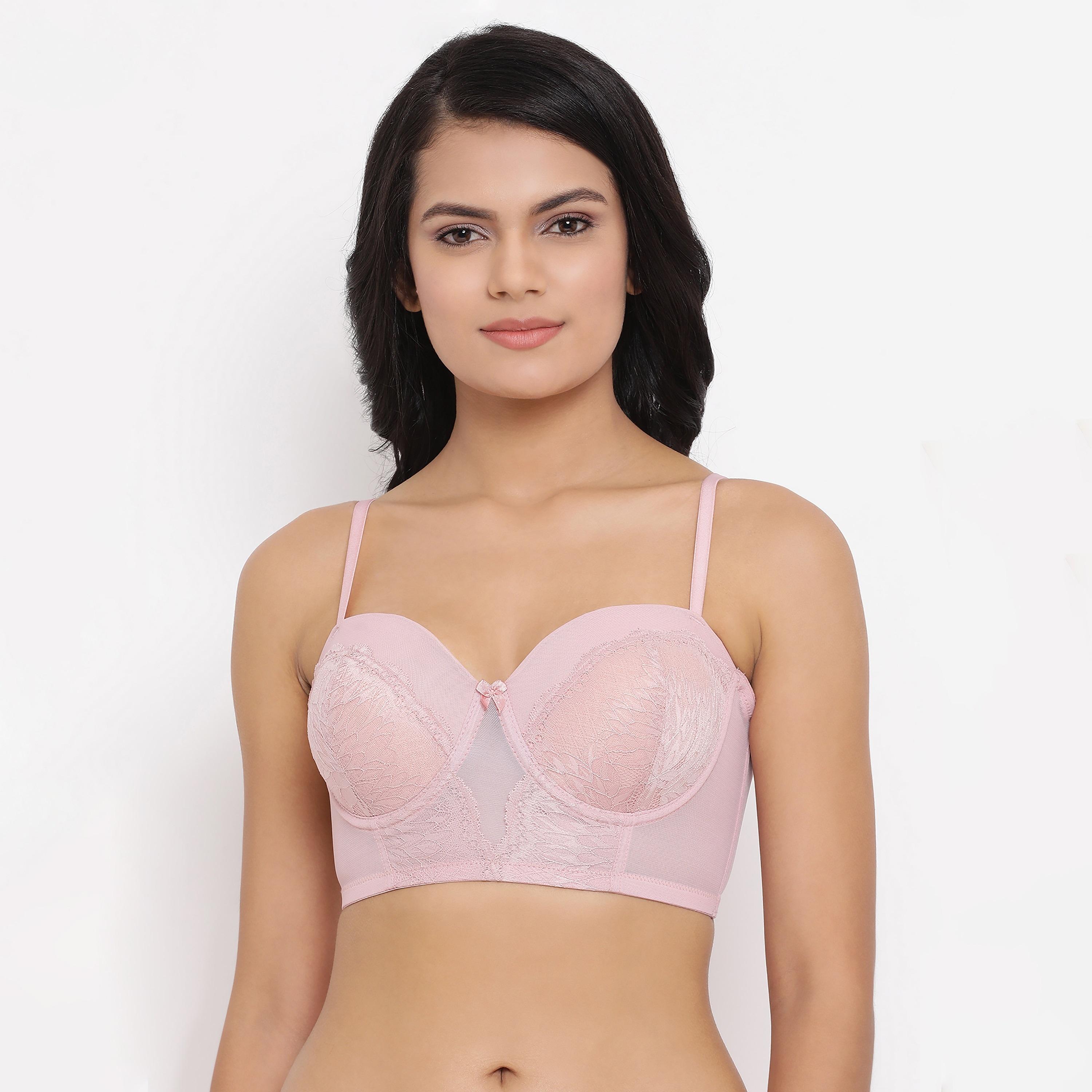 Clovia Pack of 2 Padded Underwired Multiway Balconette Longline Women's Bralette in Multicolour-women-clothing-lingerie-bras-image-4