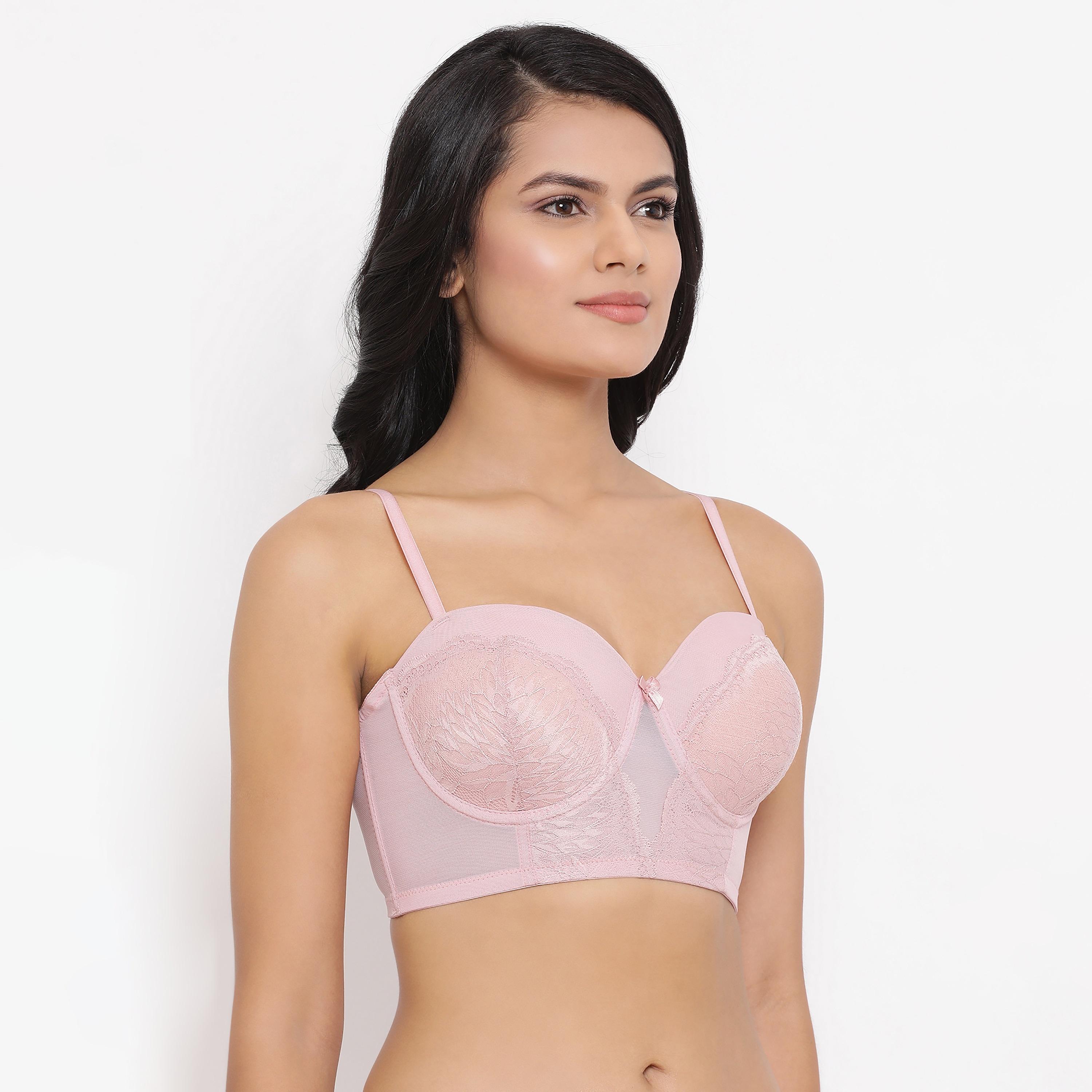 Clovia Pack of 2 Padded Underwired Multiway Balconette Longline Women's Bralette in Multicolour-women-clothing-lingerie-bras-image-5
