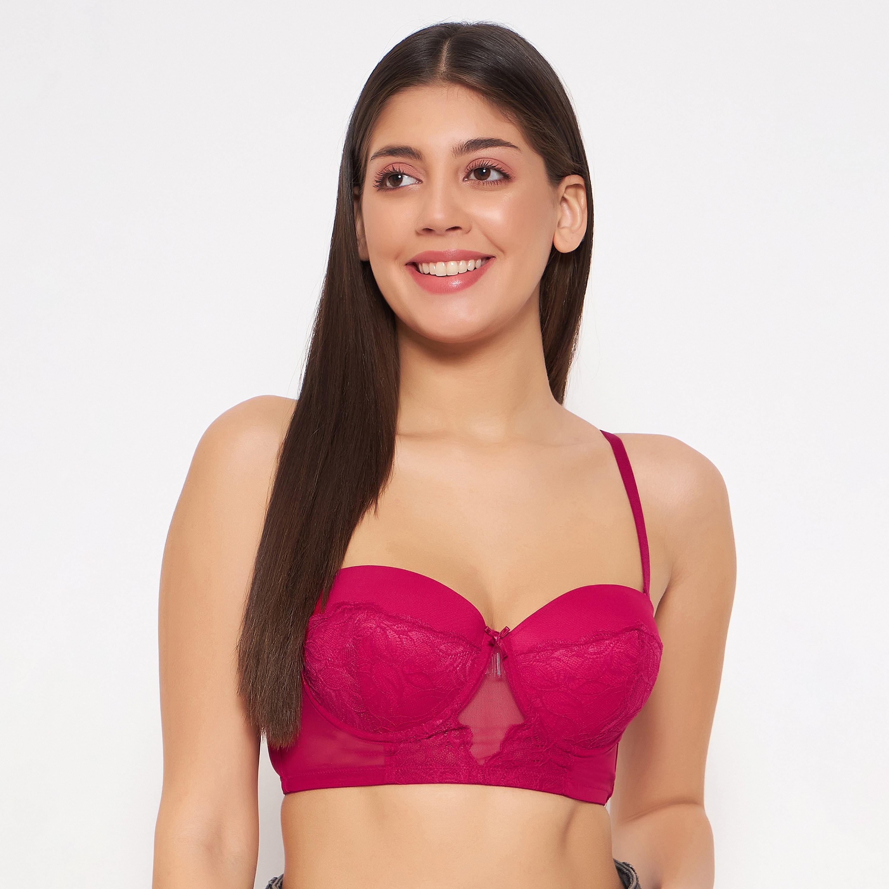 Clovia Pack of 2 Padded Underwired Multiway Balconette Longline Women's Bralette in Multicolour-women-clothing-lingerie-bras-image-9