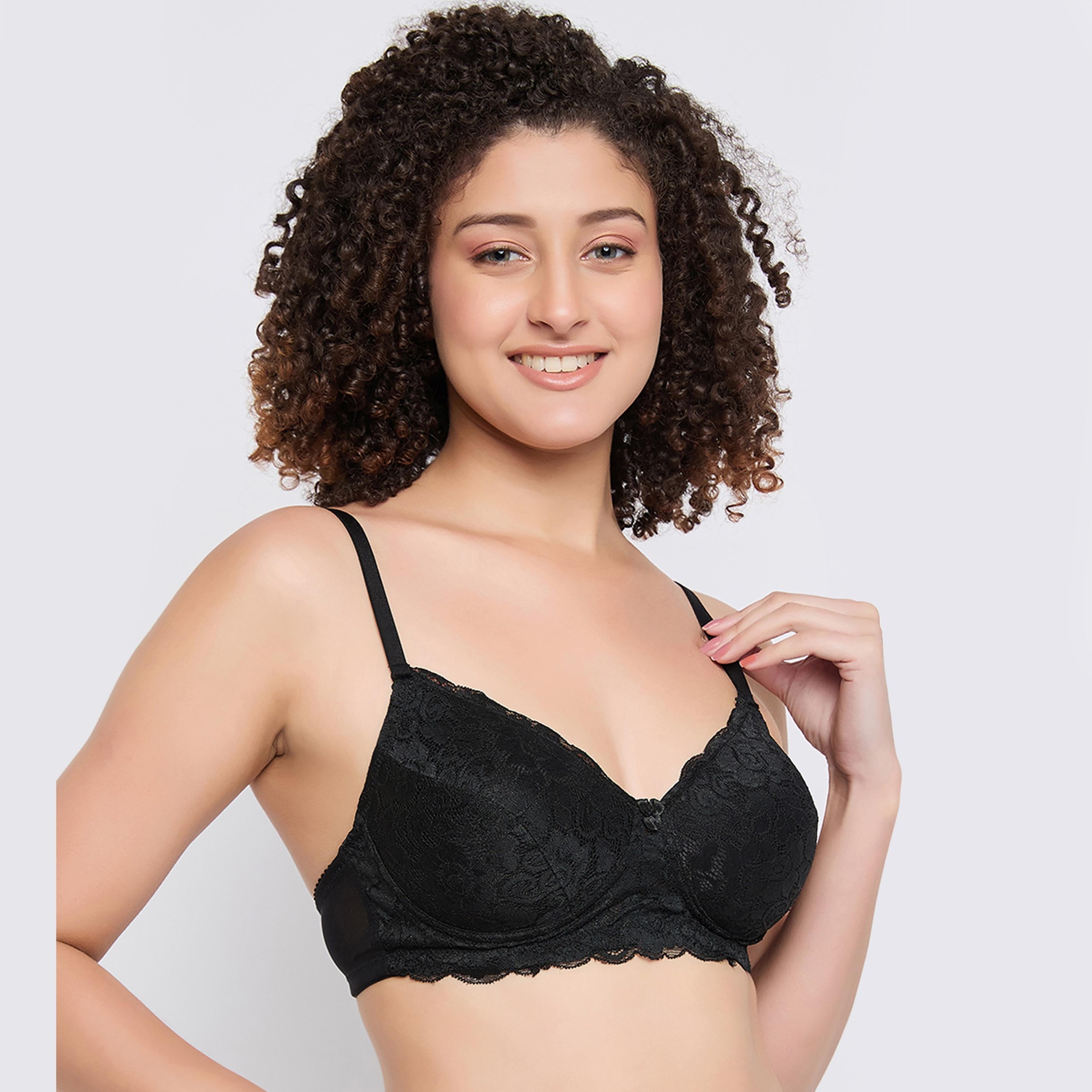 مجموعة من قطعتين من حمالة الصدر المبطنة بدون سلك للنساء دانتيل متعدد الألوان-women-clothing-lingerie-bras-image-4