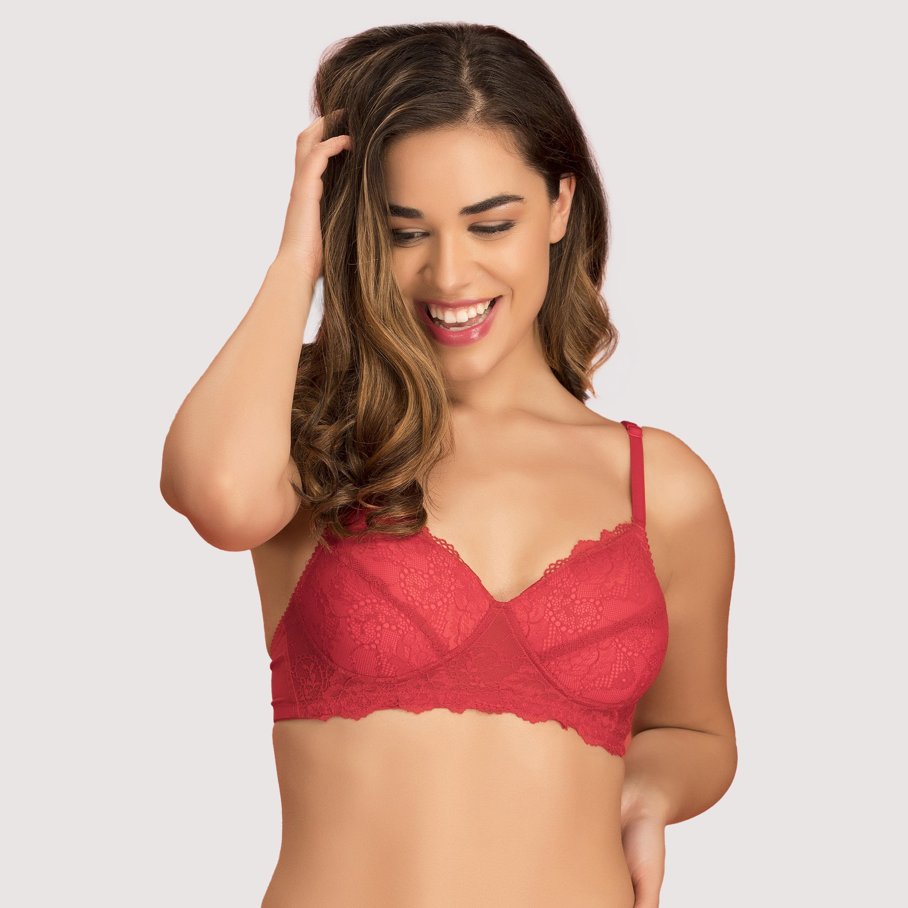 مجموعة من قطعتين من حمالة الصدر المبطنة بدون سلك للنساء دانتيل متعدد الألوان-women-clothing-lingerie-bras-image-7