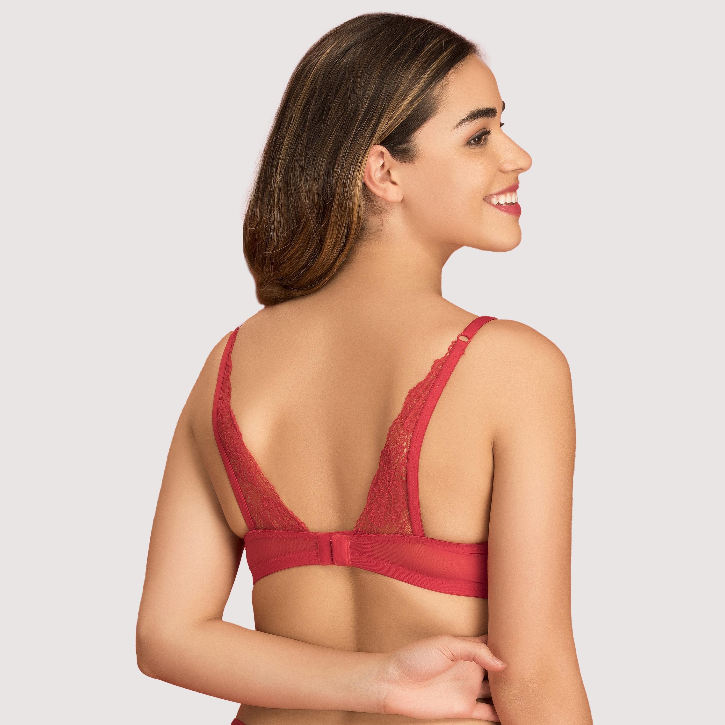 مجموعة من قطعتين من حمالة الصدر المبطنة بدون سلك للنساء دانتيل متعدد الألوان-women-clothing-lingerie-bras-image-9