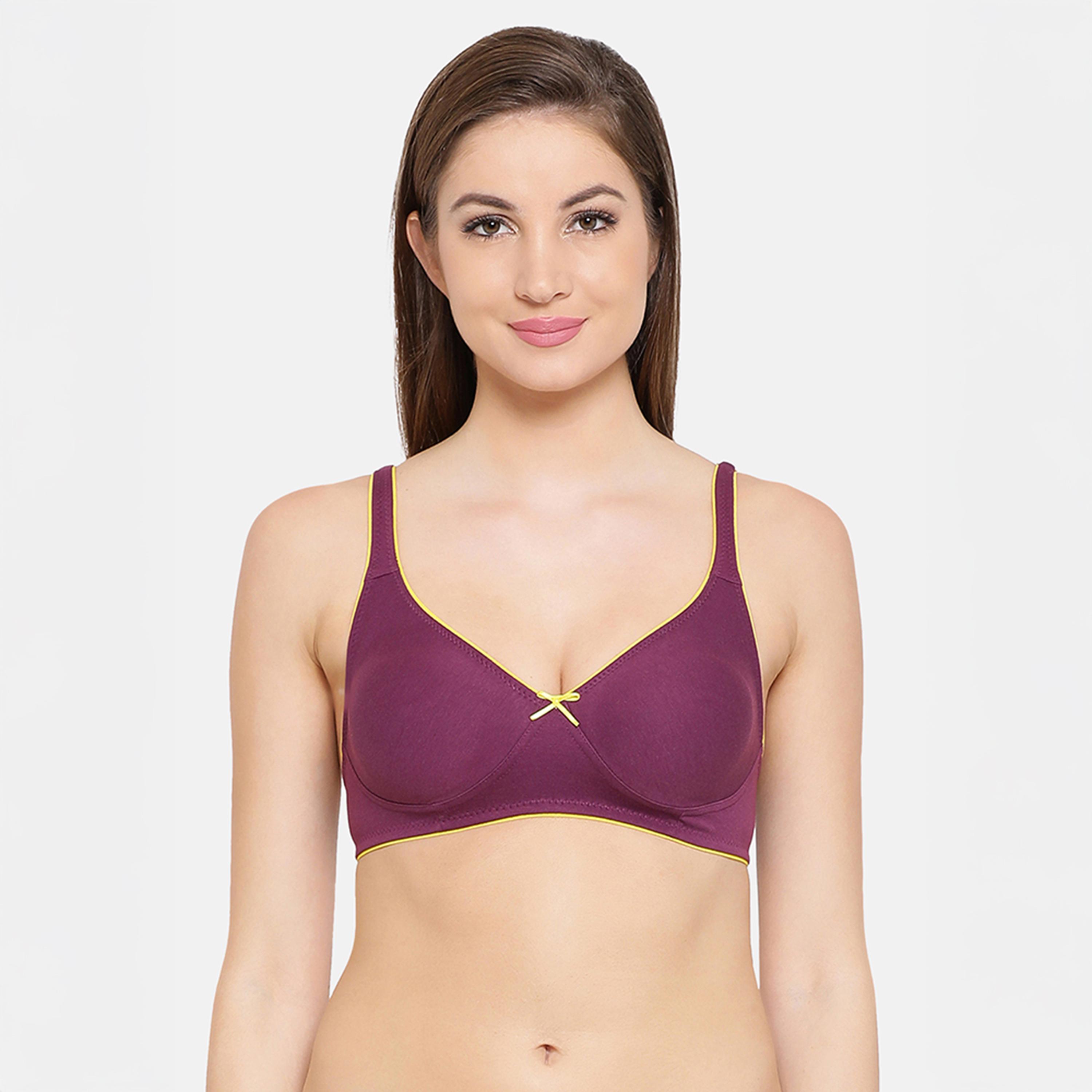 عبوة 2 حمالة صدر يومية غير مبطنة، بدون سلك - أزرق فيروزي | أرجواني من كلوفيا-women-clothing-lingerie-bras-image-5