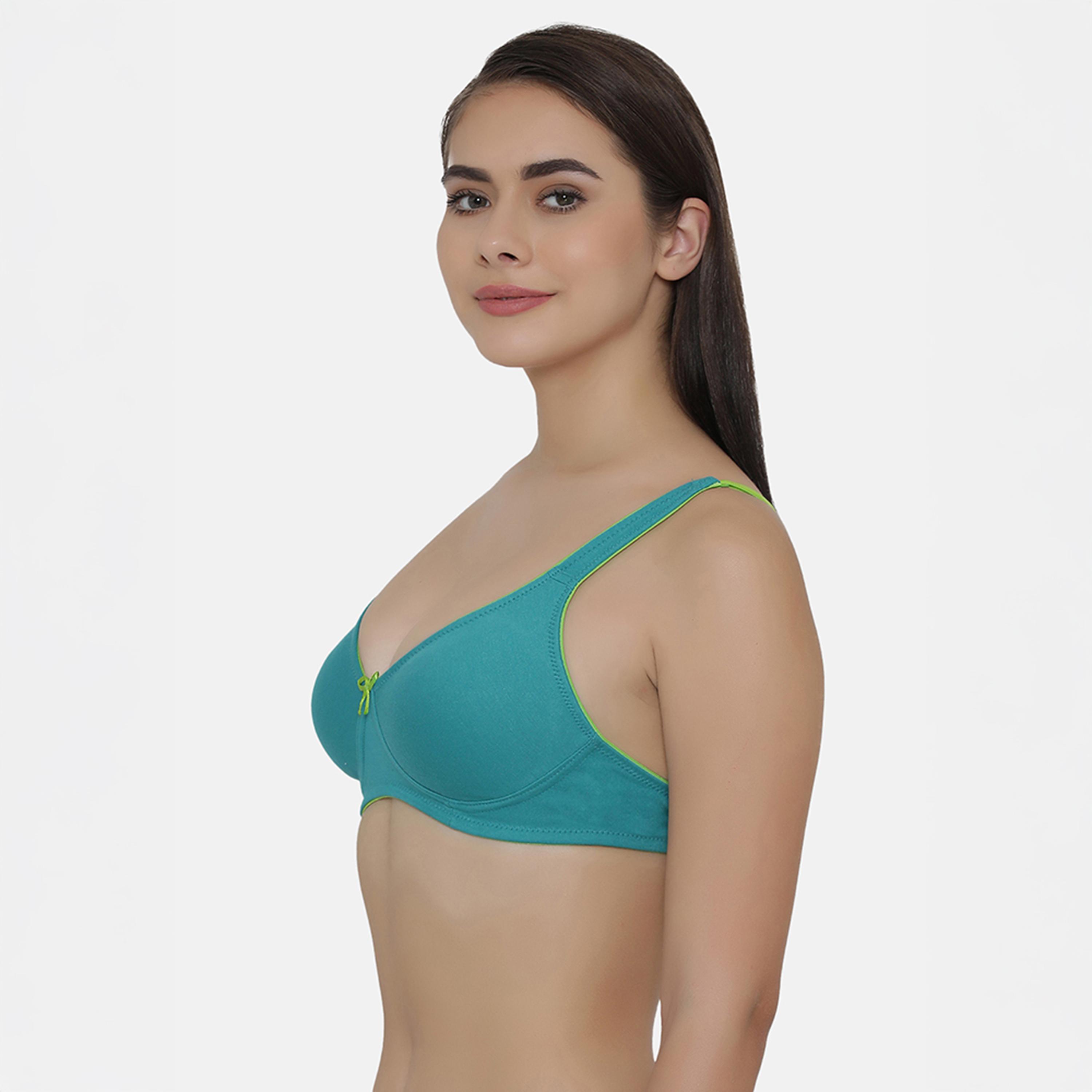 عبوة 2 حمالة صدر يومية غير مبطنة، بدون سلك - أزرق فيروزي | أرجواني من كلوفيا-women-clothing-lingerie-bras-image-8