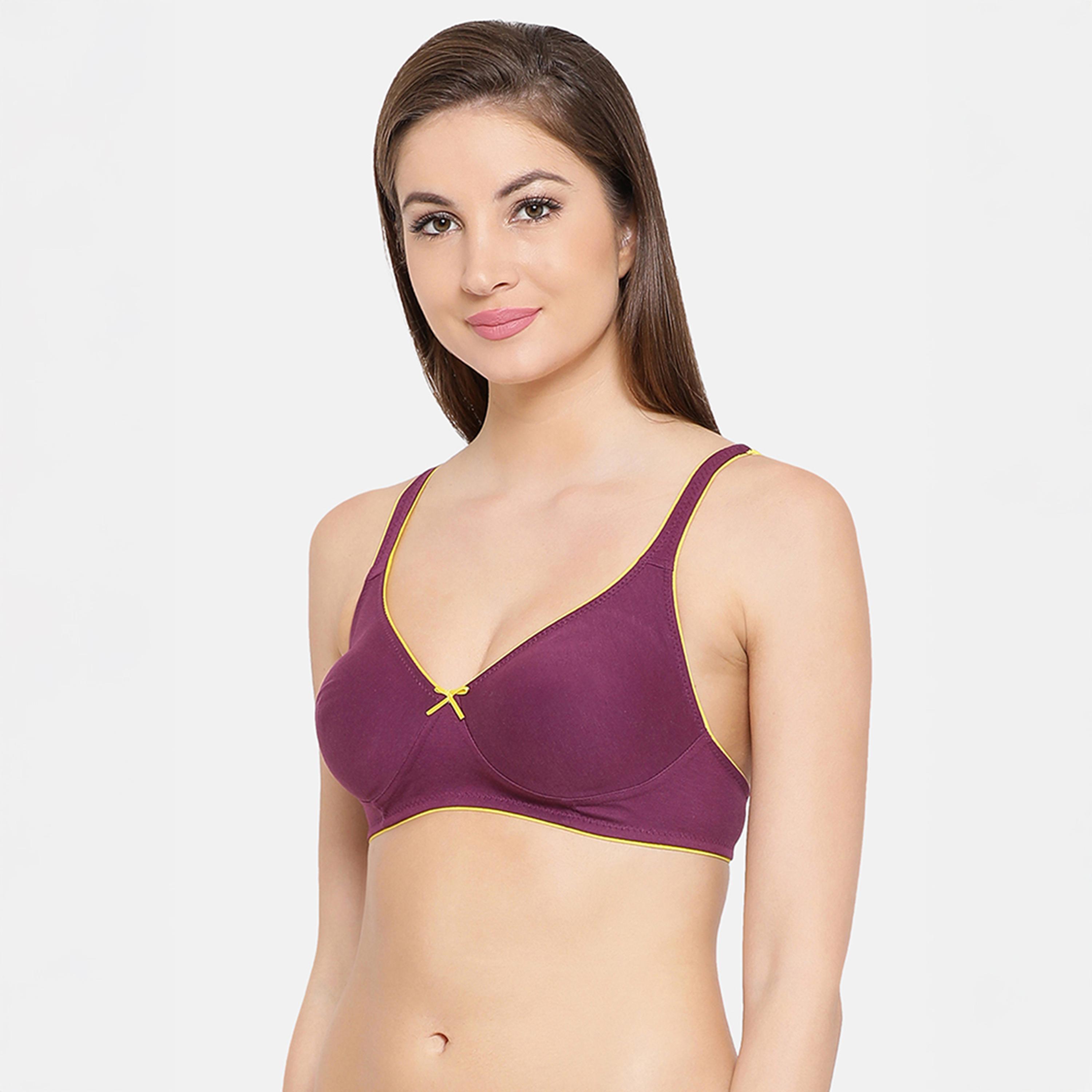 عبوة 2 حمالة صدر يومية غير مبطنة، بدون سلك - أزرق فيروزي | أرجواني من كلوفيا-women-clothing-lingerie-bras-image-9