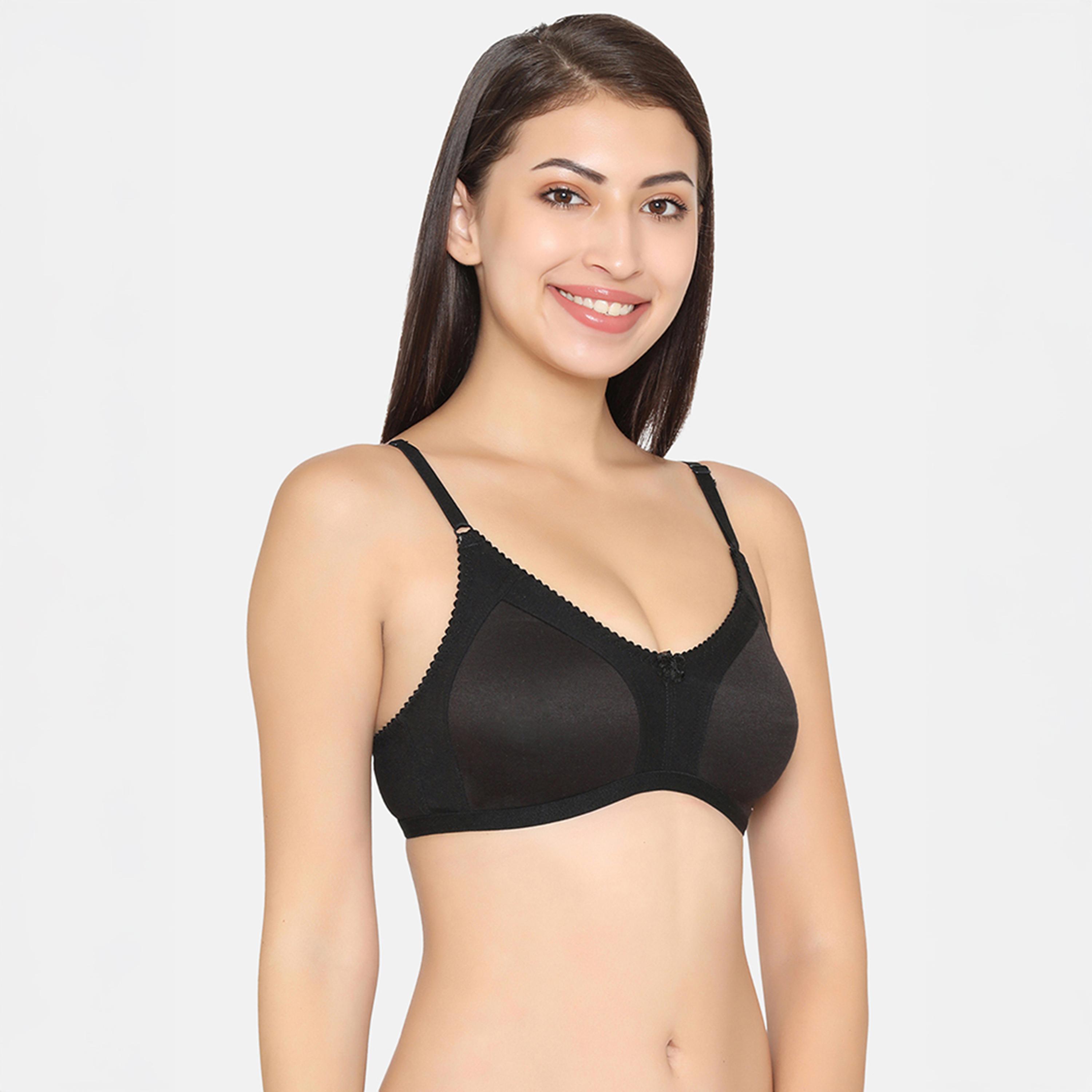 عبوة 2 حمالة صدر سبايسر كاب غير مبطنة، بدون سلك - أخضر فاتح | أسود من كلوفيا-women-clothing-lingerie-bras-image-8