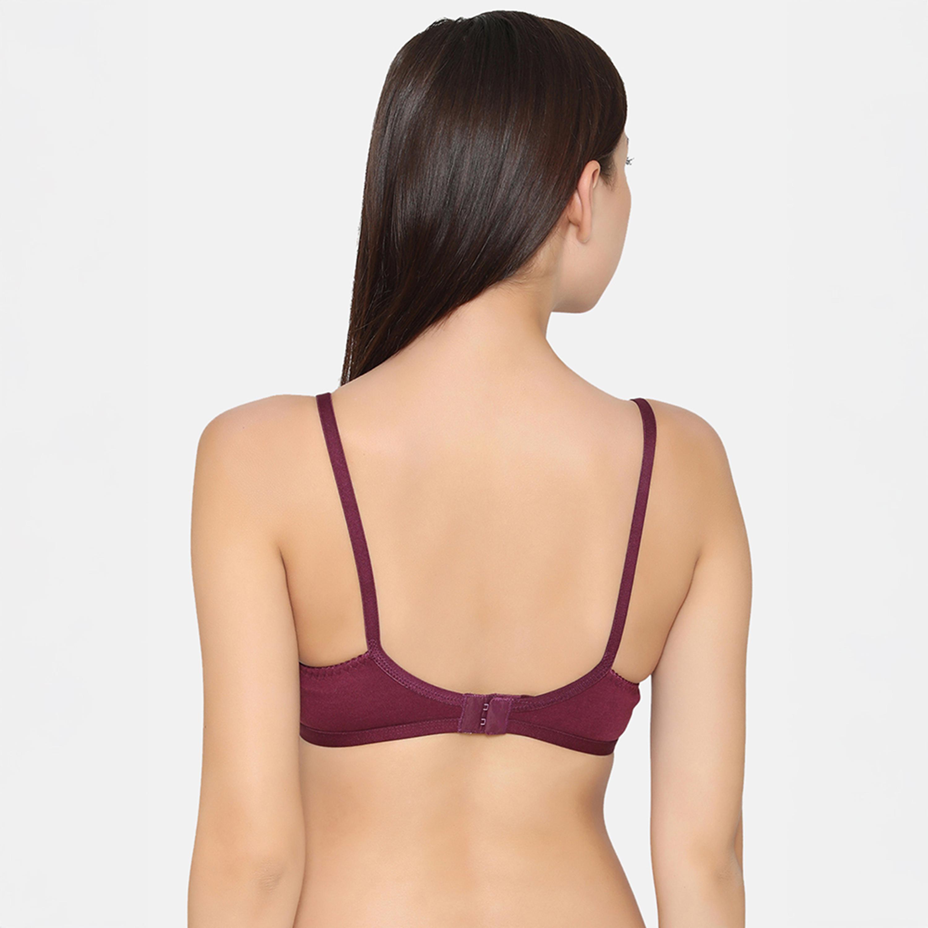 عبوة 2 حمالة صدر سبايسر كاب غير مبطنة، بدون سلك - نبيذي | بيج من كلوفيا-women-clothing-lingerie-bras-image-10