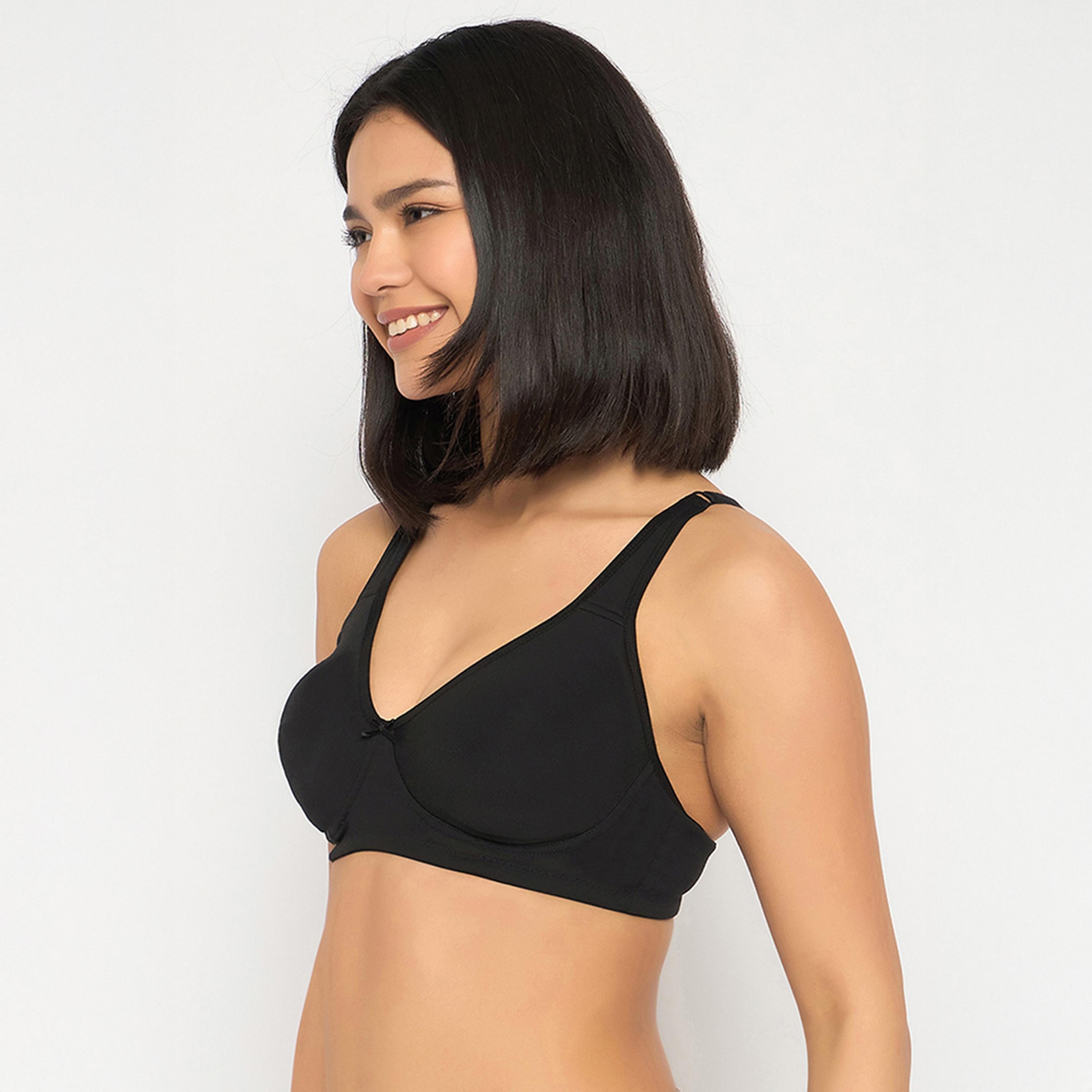 عبوة 2 حمالة صدر تي شيرت غير مبطنة، بدون سلك - أسود | أبيض من كلوفيا-women-clothing-lingerie-bras-image-8