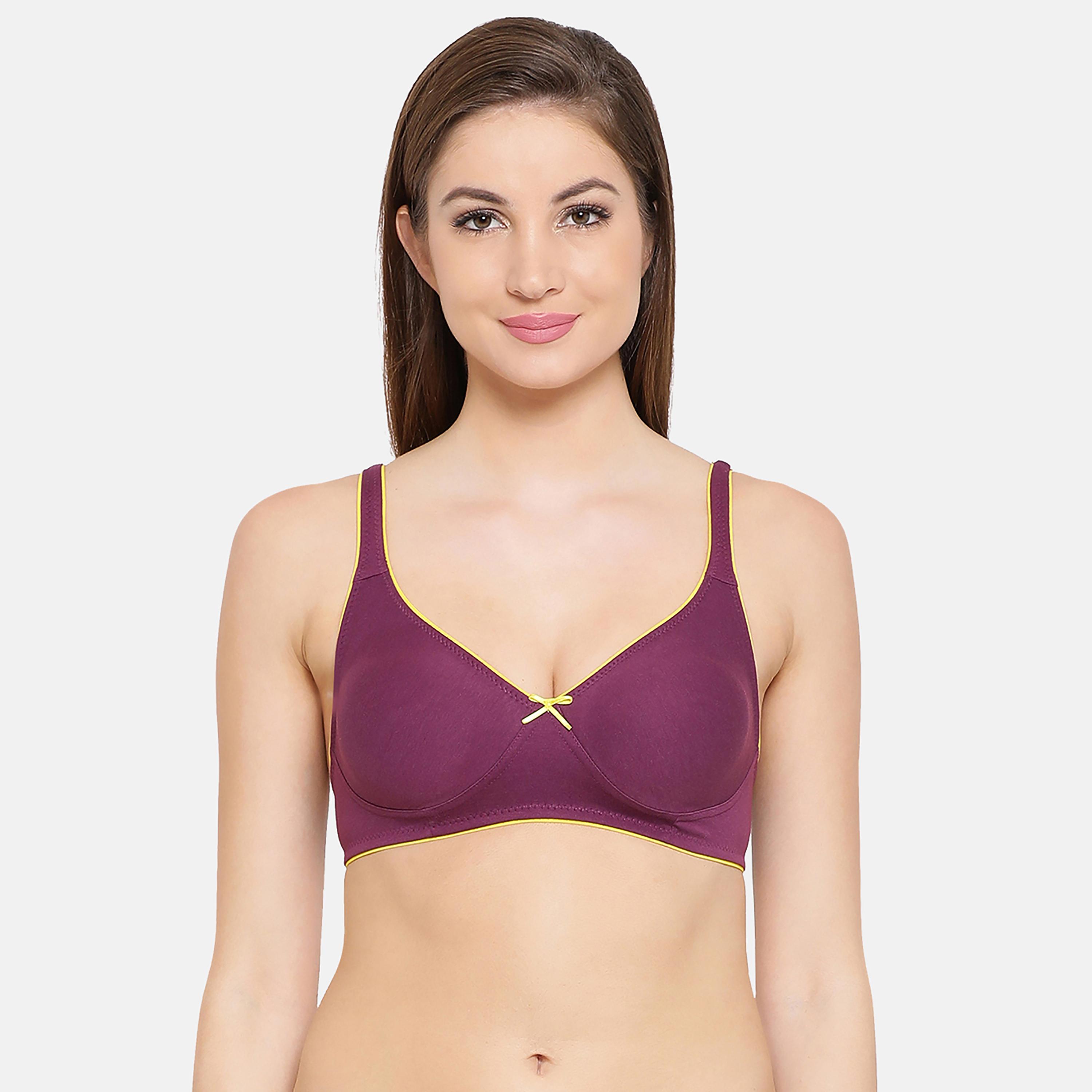 عبوة 2 حمالة صدر يومية غير مبطنة، بدون سلك، بدمي كاب من كلوفيا-women-clothing-lingerie-bras-image-4