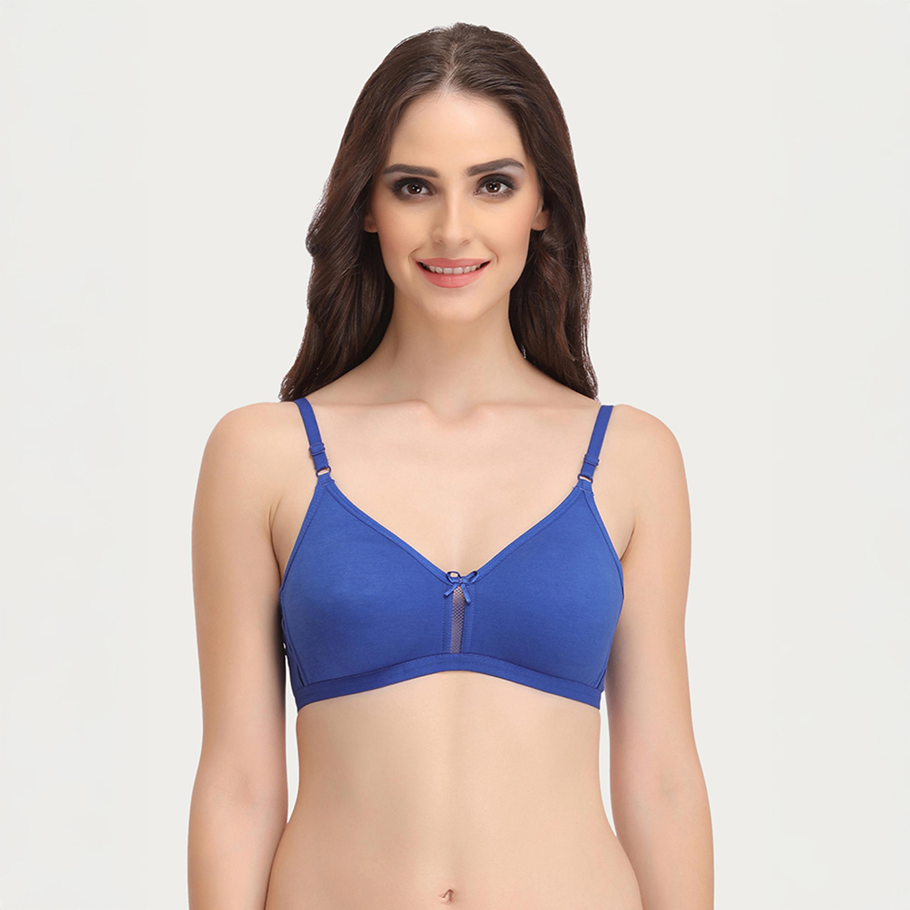 Clovia Pack of 2 Smoothie Non-Padded Non-Wired Full Coverage Women's Bra - Cotton Rich-women-clothing-lingerie-bras-image-5