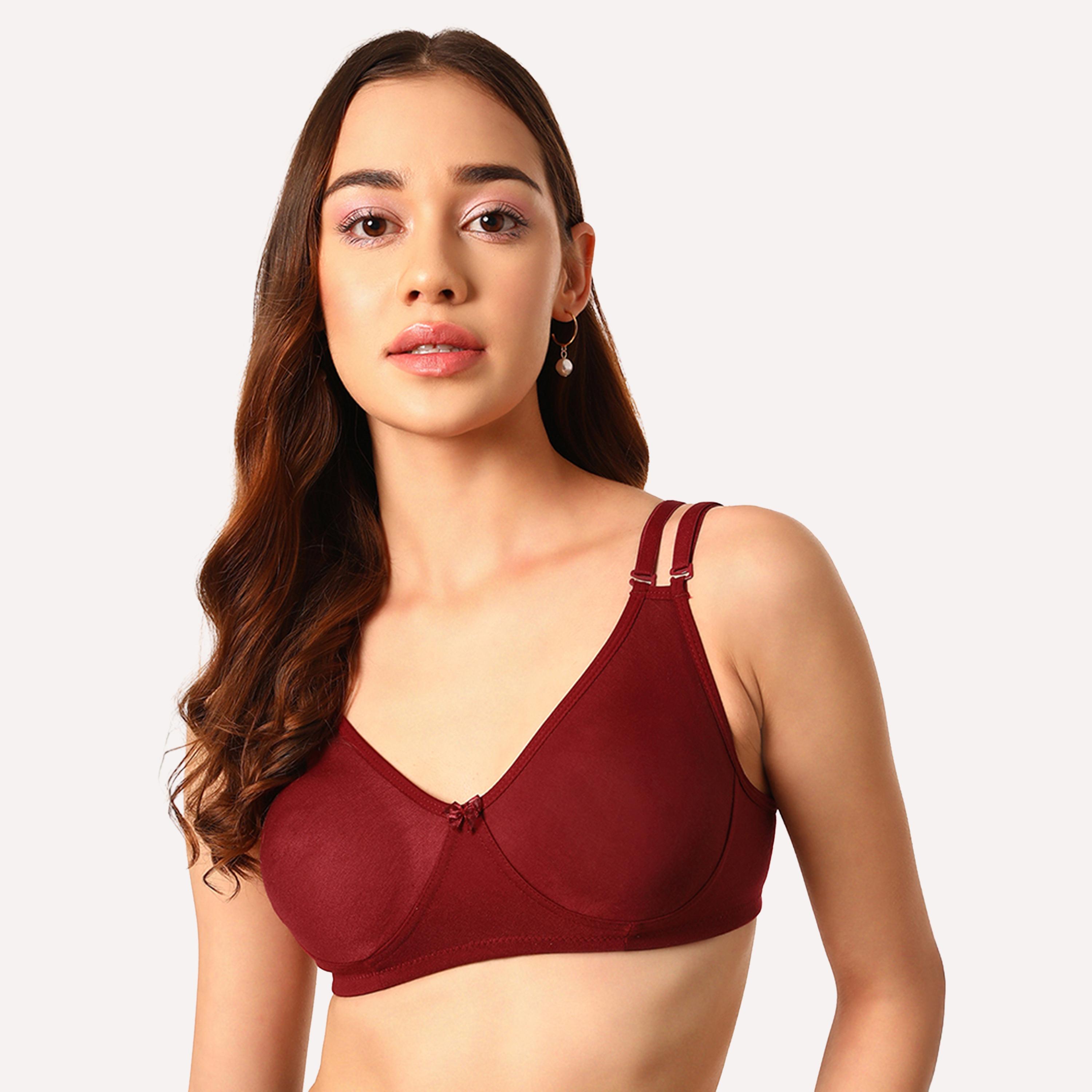 عبوة 2 حمالة صدر تي شيرت غير مبطنة، بدون سلك، بتغطية كاملة من كلوفيا-women-clothing-lingerie-bras-image-4