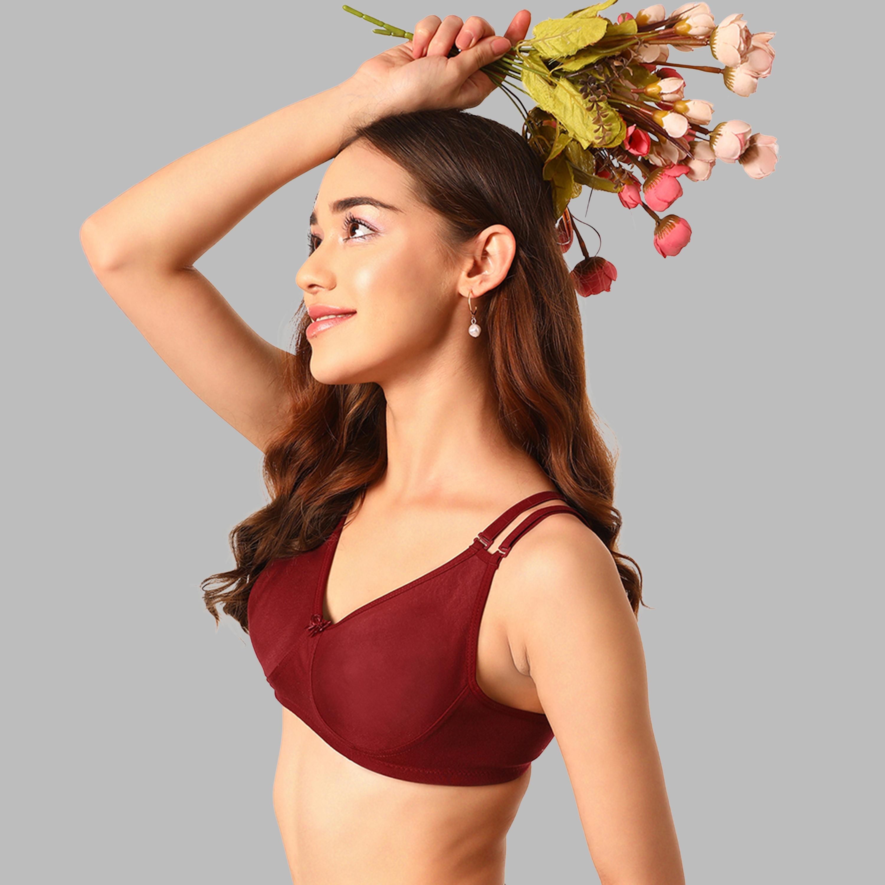 عبوة 2 حمالة صدر تي شيرت غير مبطنة، بدون سلك، بتغطية كاملة من كلوفيا-women-clothing-lingerie-bras-image-9
