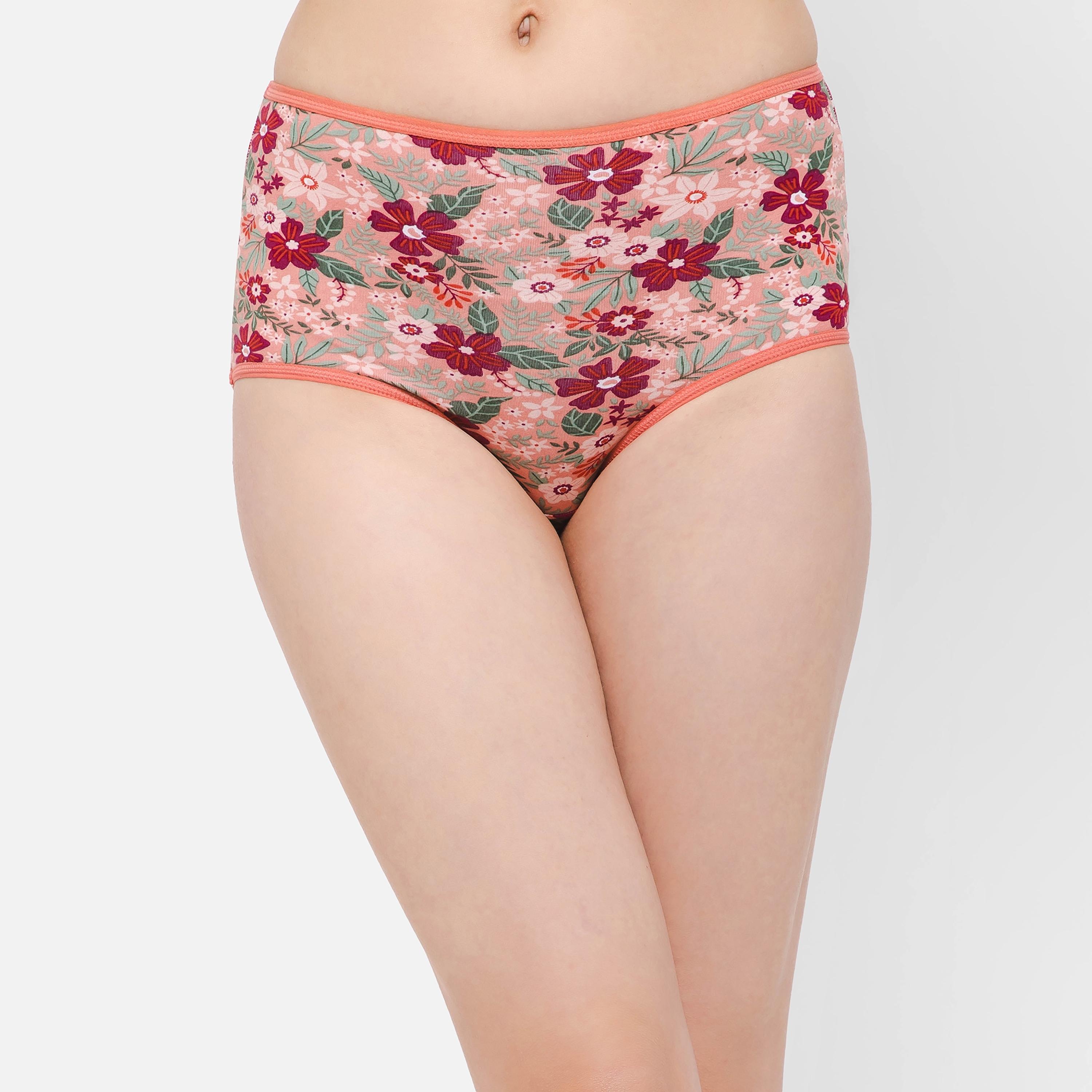 Clovia Pack of 5 High Waist Printed Hipster Women's Panty - Cotton in Multicolour-women-clothing-lingerie-panties-image-29