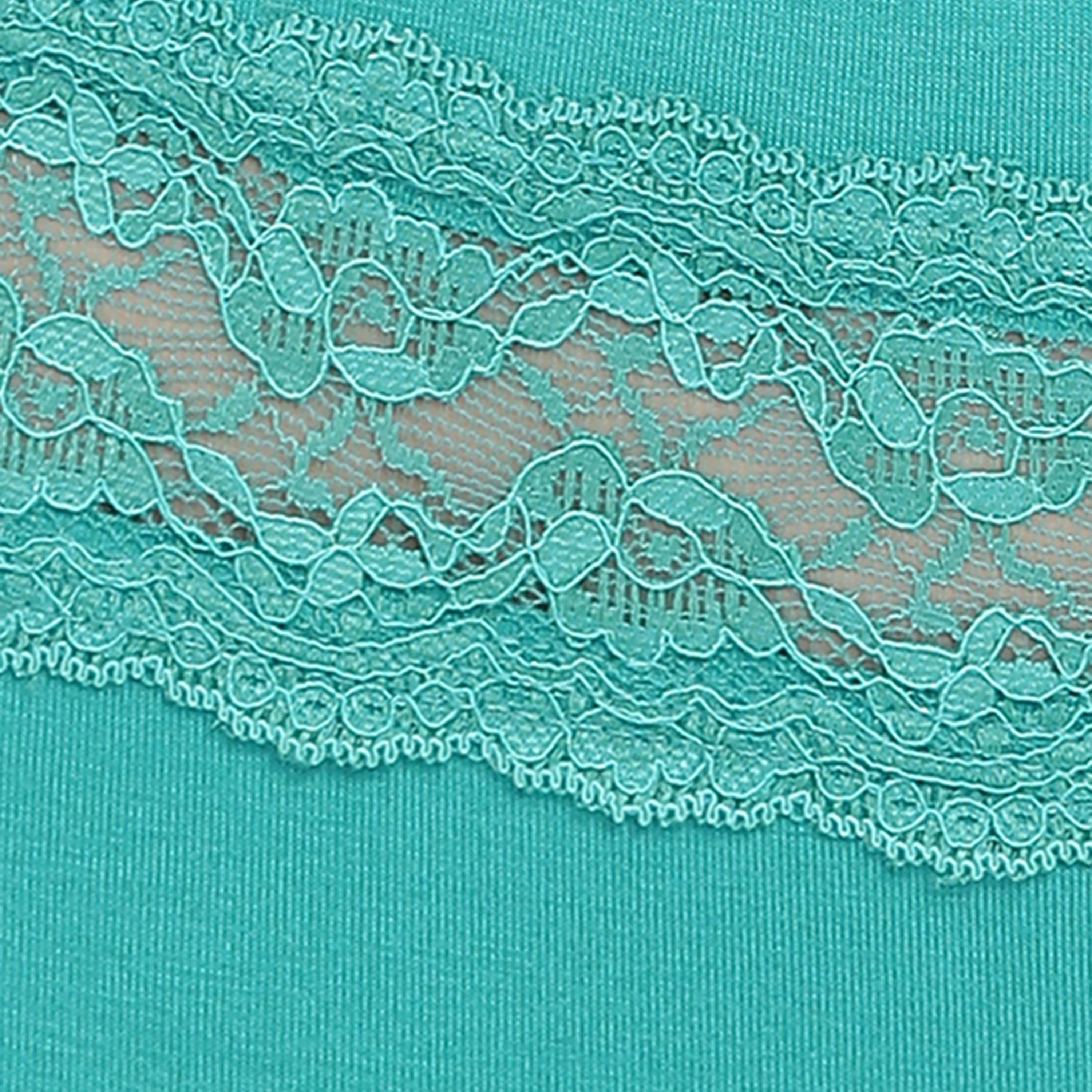 مجموعة من 5 سراويل داخلية نسائية من القطن عالية الخصر مع دانتيل متعددة الألوان-women-clothing-lingerie-panties-image-3