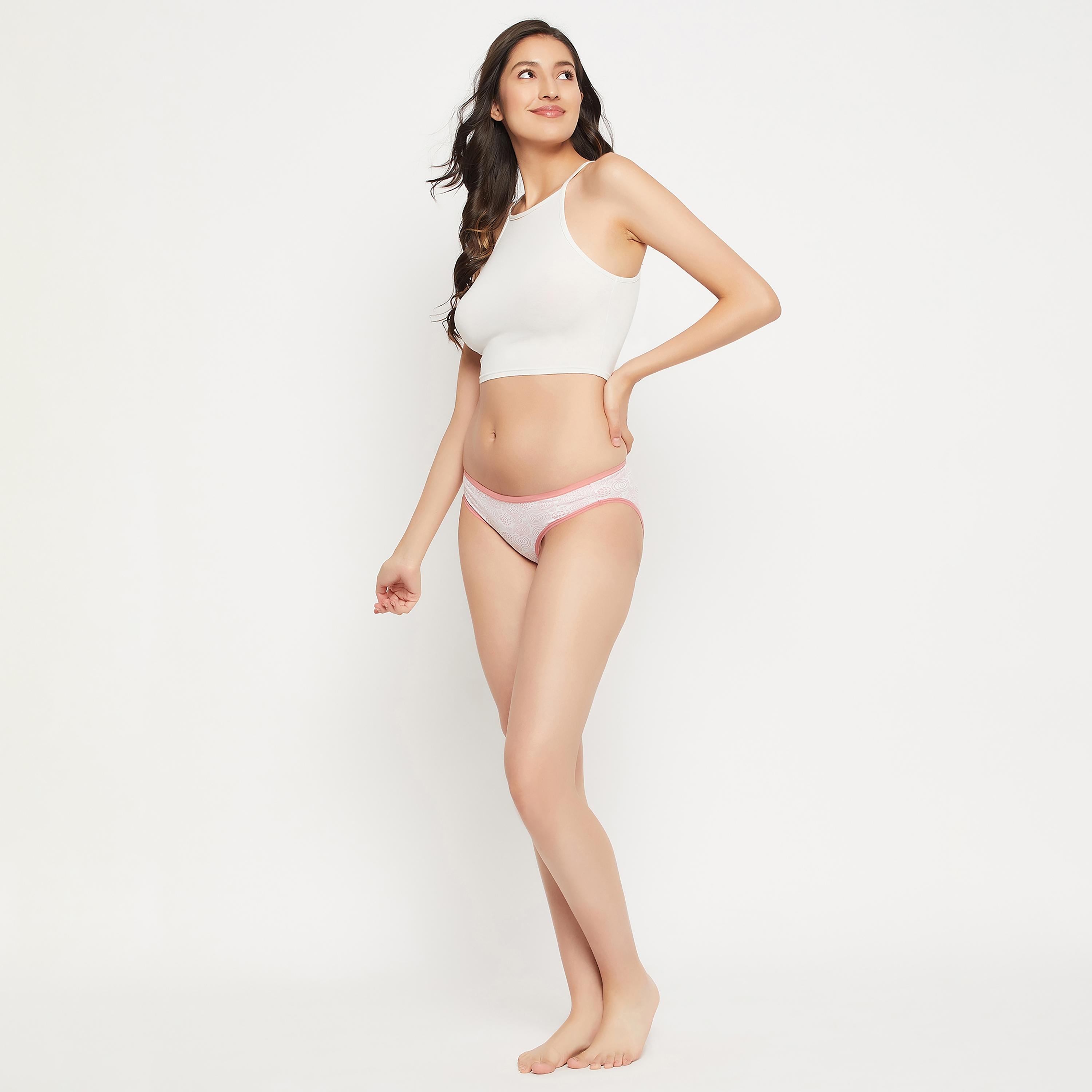 Clovia Pack of 5 Low Waist Printed Bikini Women's Panty - Cotton in Multicolour-women-clothing-lingerie-panties-image-14
