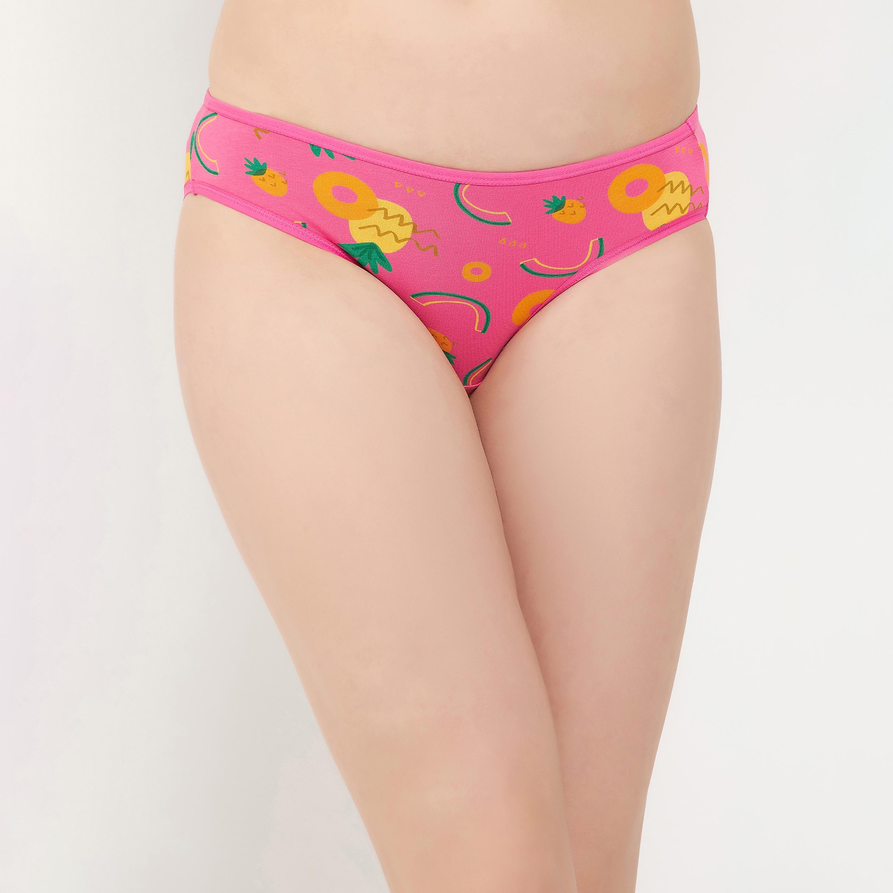 مجموعة من 5 قطع بيكيني نسائية مطبوعة بخصر منخفض قطنية متعددة الألوان-women-clothing-lingerie-panties-image-19