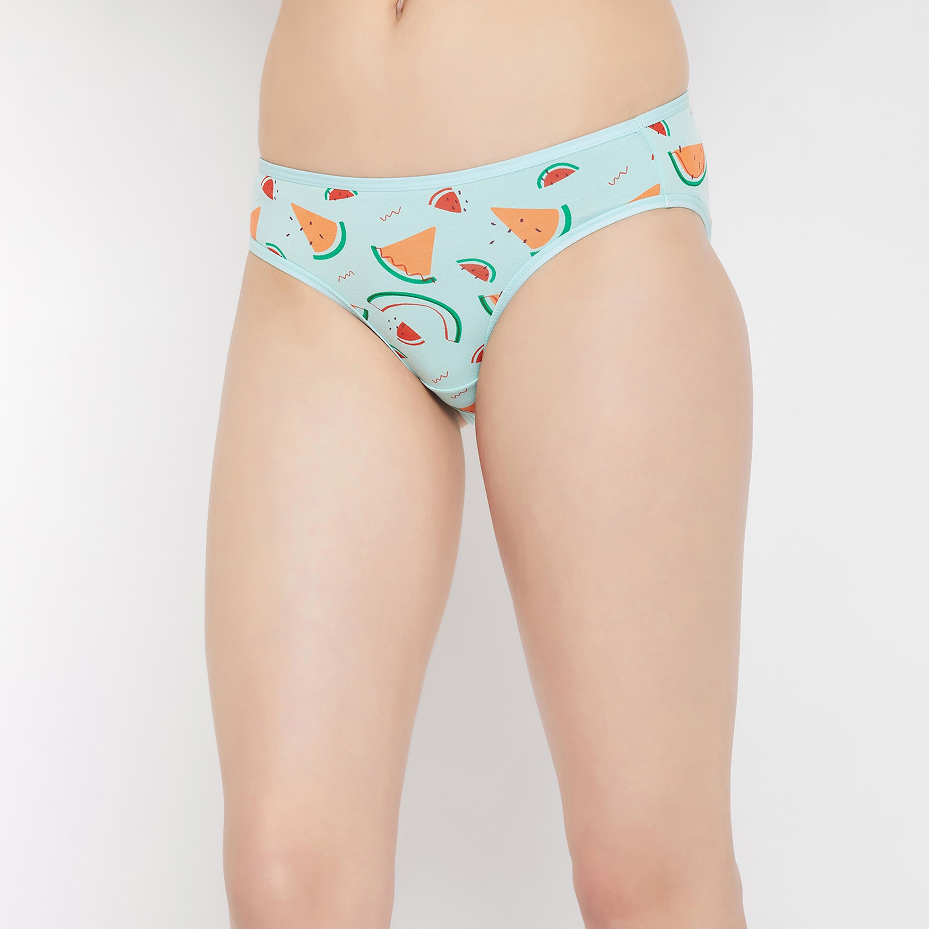 مجموعة من 5 قطع بيكيني نسائية مطبوعة بخصر منخفض قطنية متعددة الألوان-women-clothing-lingerie-panties-image-26