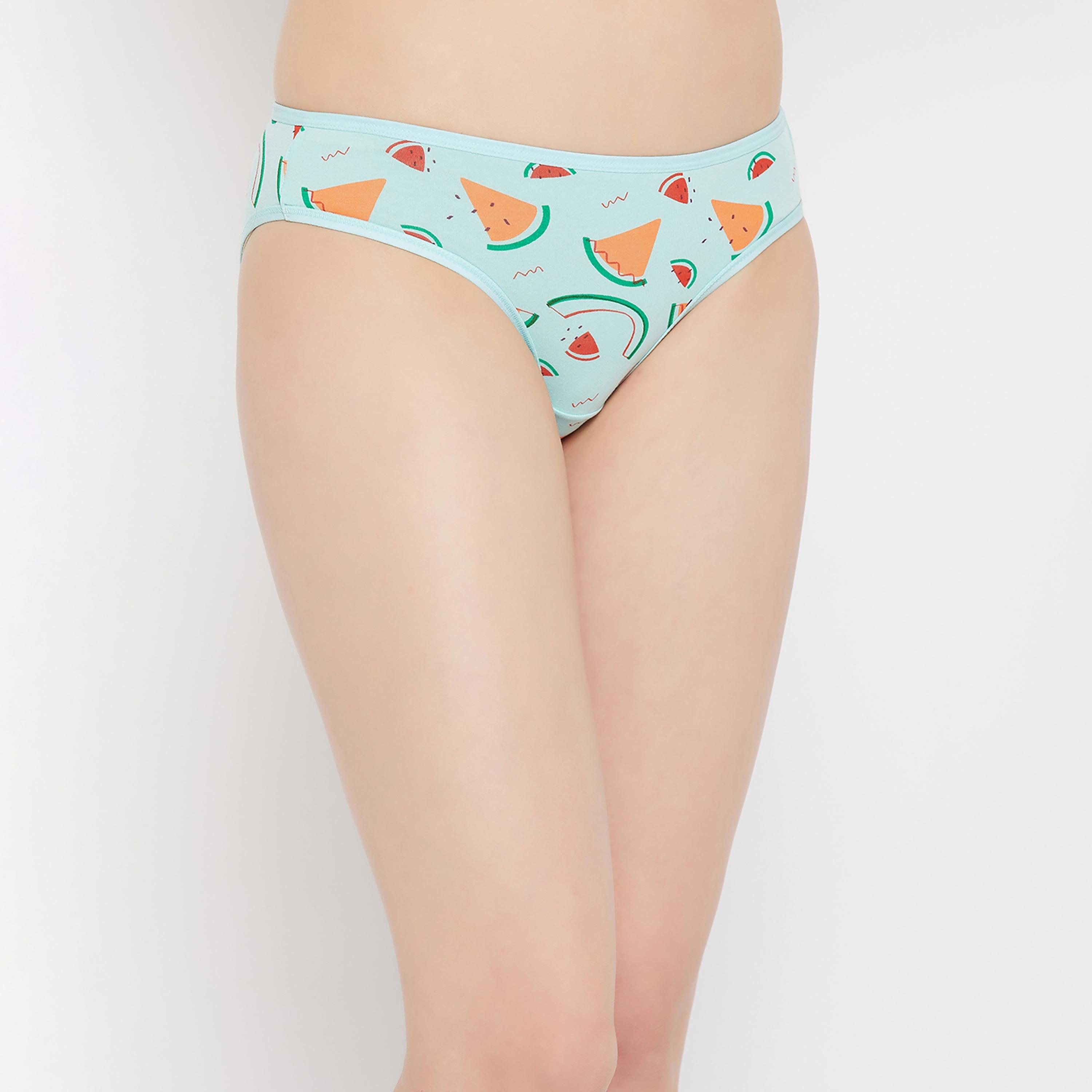 مجموعة من 5 قطع بيكيني نسائية مطبوعة بخصر منخفض قطنية متعددة الألوان-women-clothing-lingerie-panties-image-27