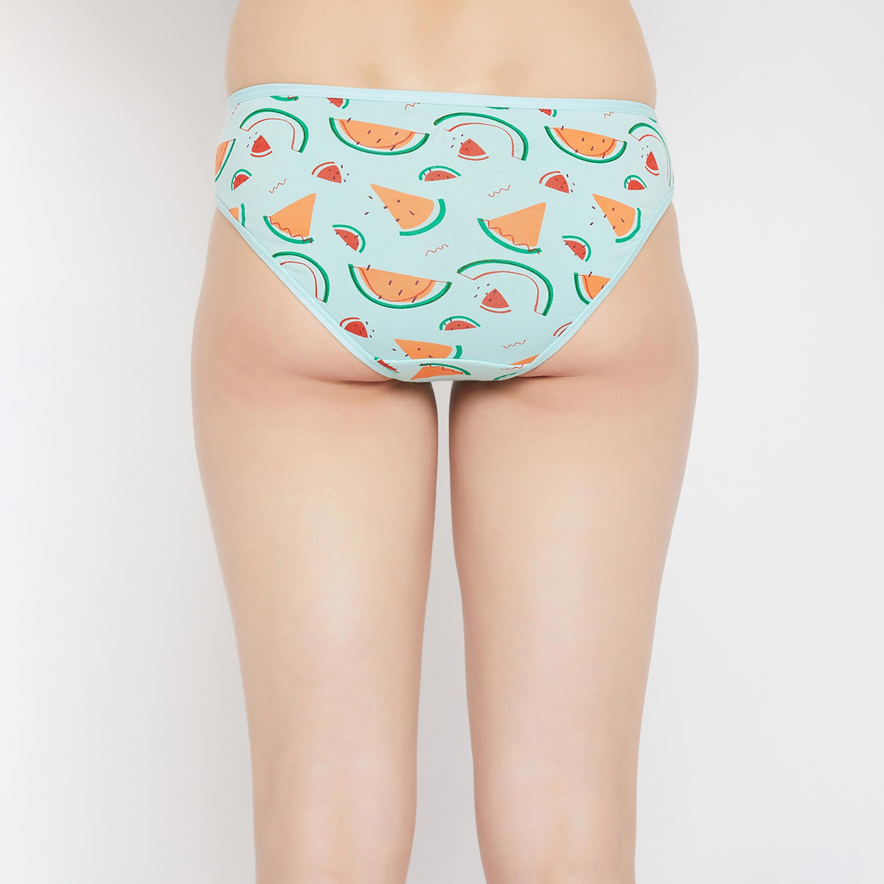 مجموعة من 5 قطع بيكيني نسائية مطبوعة بخصر منخفض قطنية متعددة الألوان-women-clothing-lingerie-panties-image-28