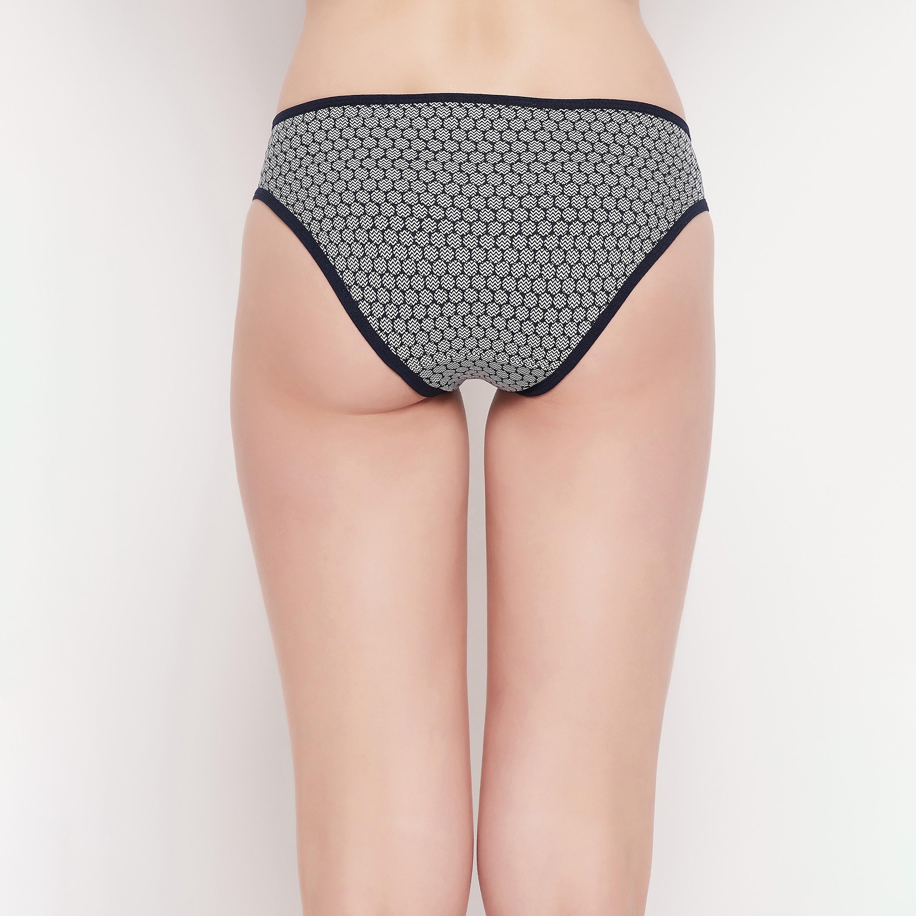Clovia Pack of 5 Low Waist Printed Bikini Women's Panty - Cotton in Multicolour-women-clothing-lingerie-panties-image-26