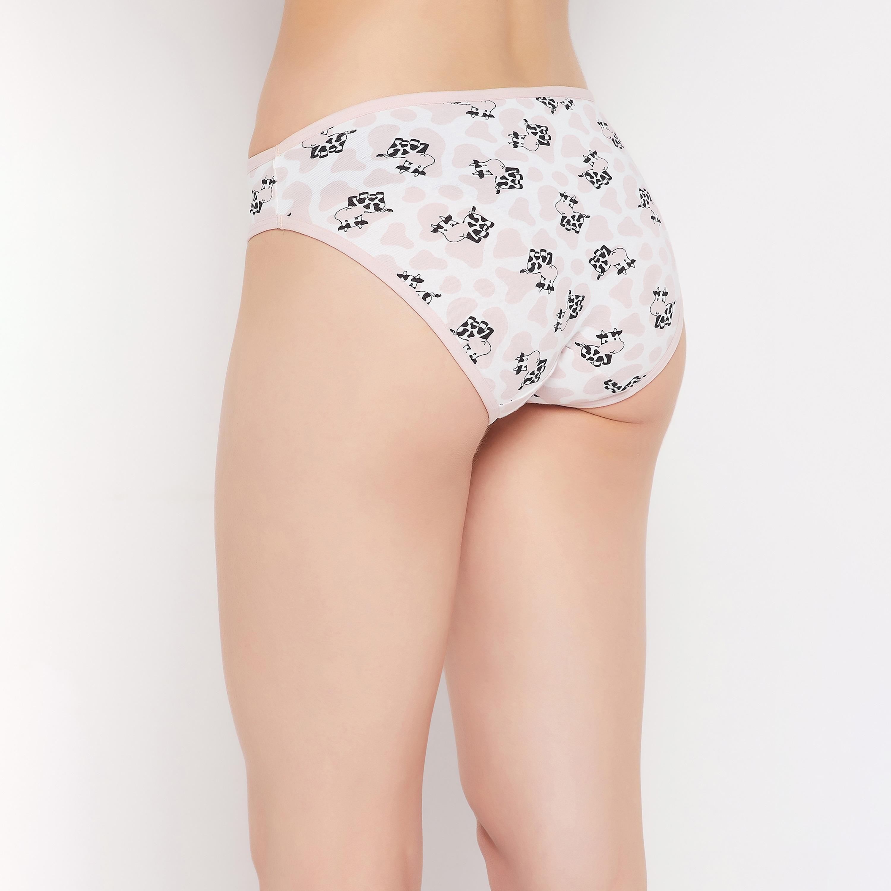 Clovia Pack of 5 Low Waist Printed Bikini Women's Panty - Cotton in Multicolour-women-clothing-lingerie-panties-image-9