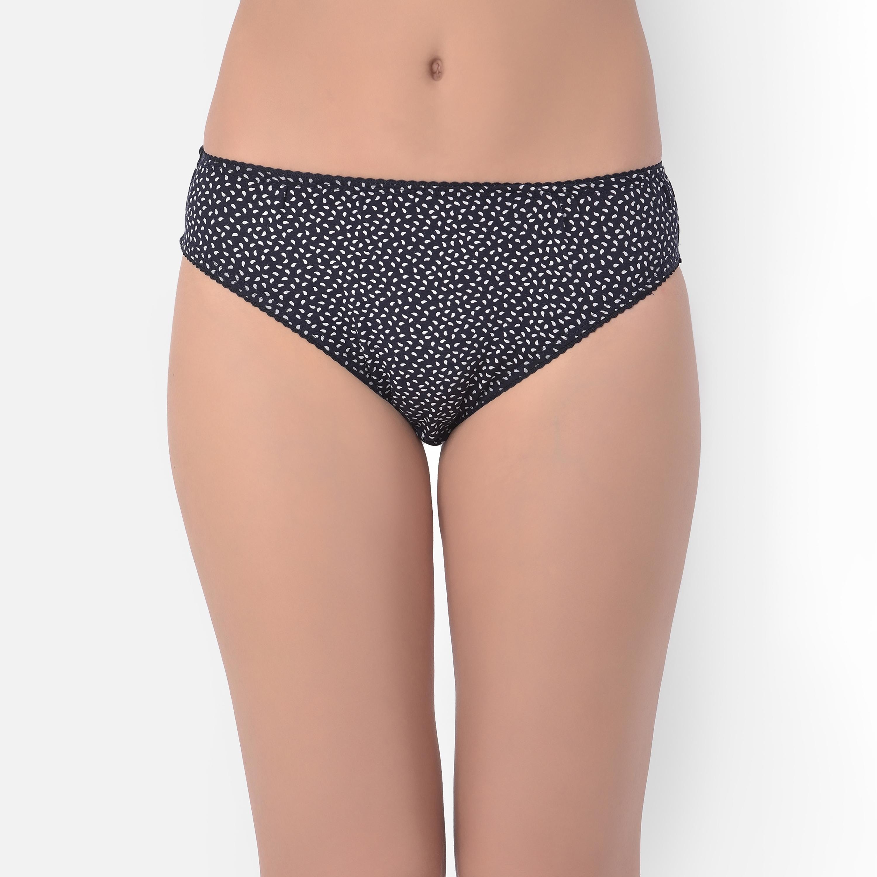 مجموعة من 5 قطع بيكيني مطبوعة منخفضة الخصر للنساء من كلوفيا-women-clothing-lingerie-panties-image-27