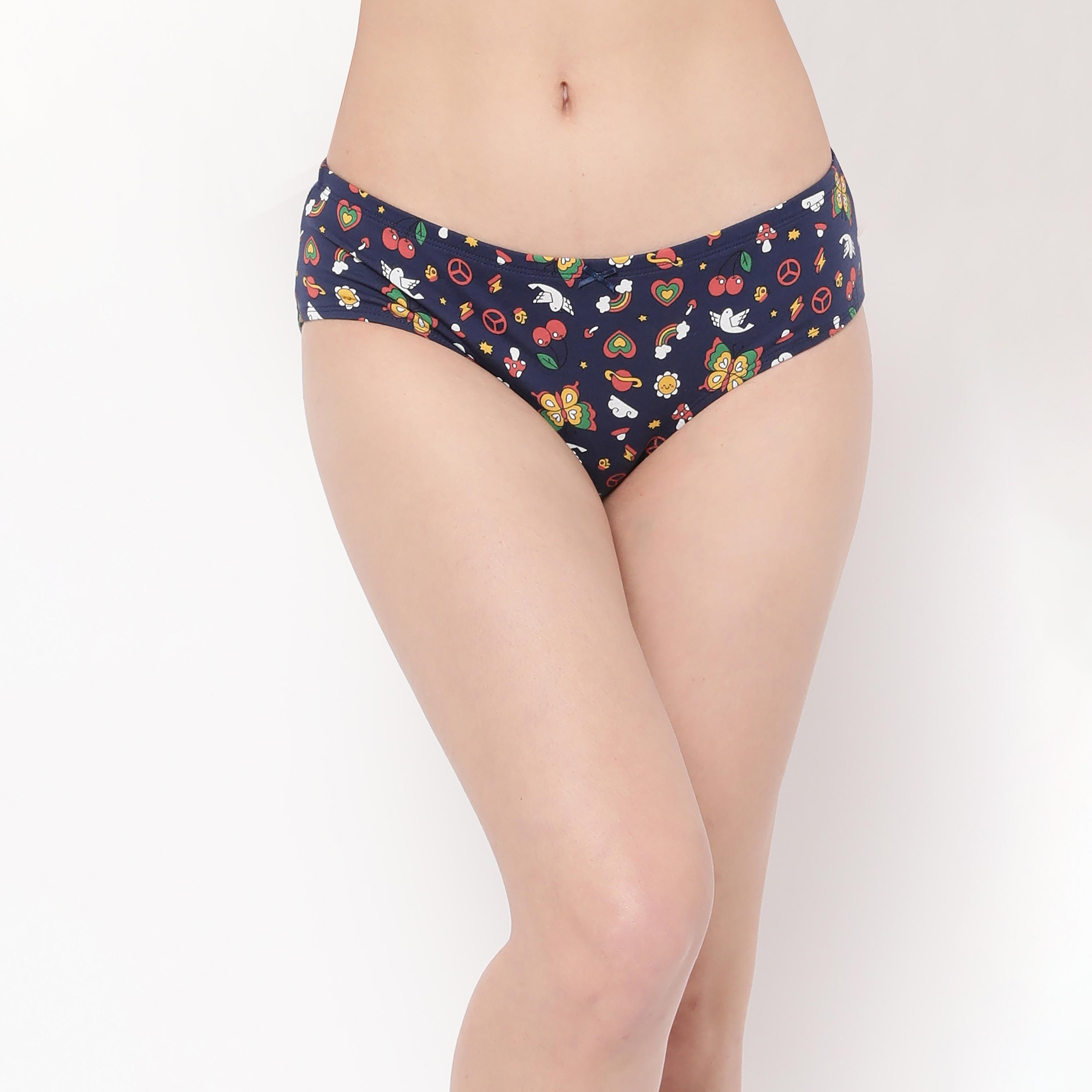 Clovia Pack of 5 Low Waist Printed Bikini Women's Panty-women-clothing-lingerie-panties-image-12