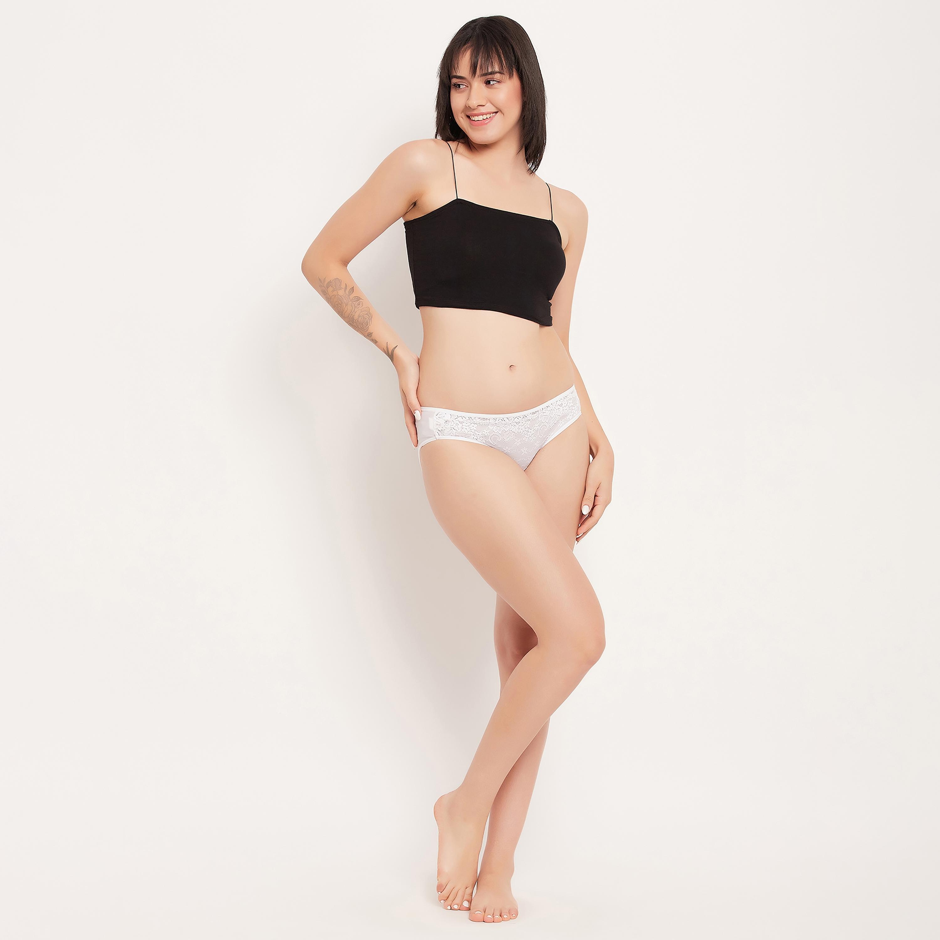 مجموعة من 5 قطع بيكيني داخلية نسائية منخفضة الخصر من الدانتيل من كلوفيا-women-clothing-lingerie-panties-image-27