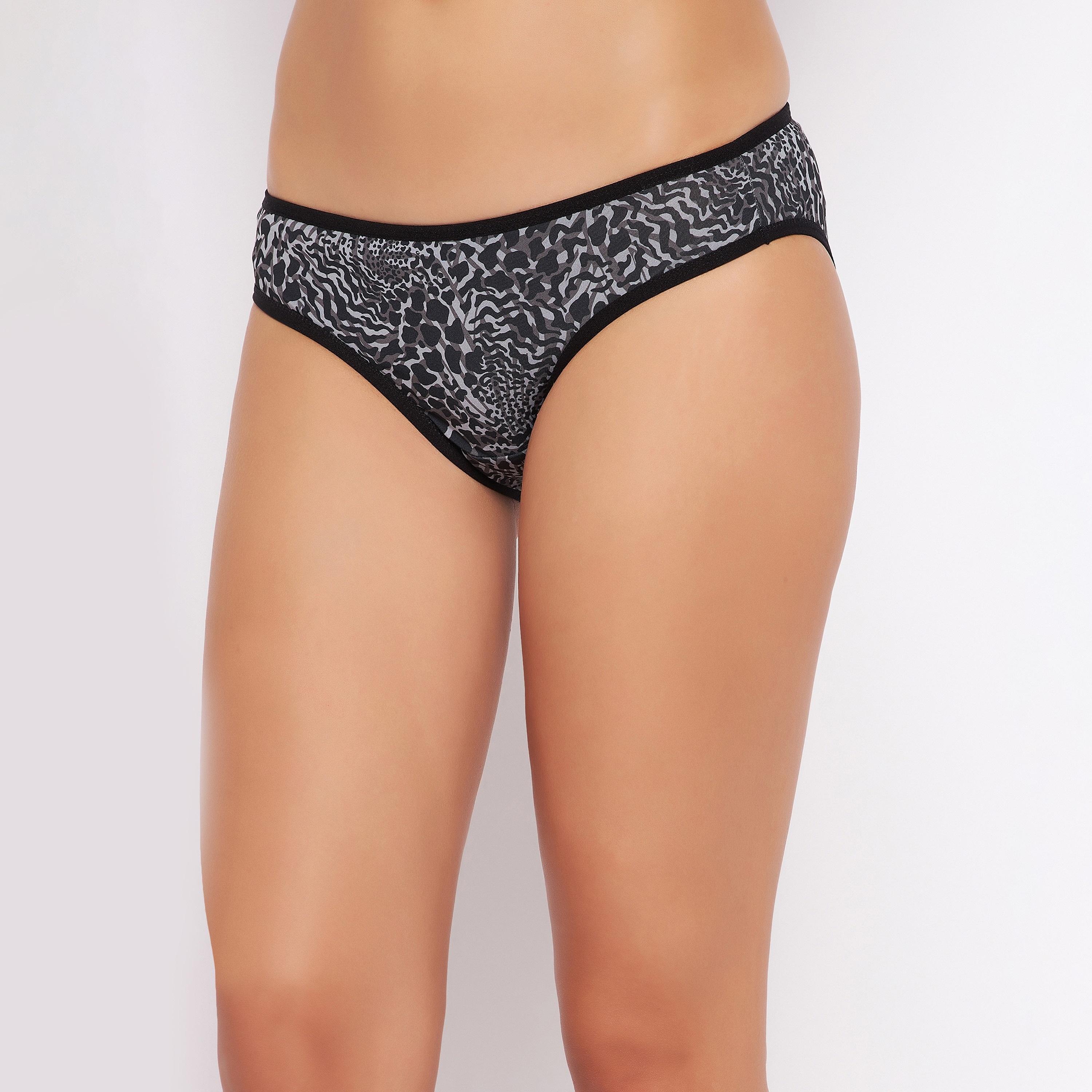 مجموعة من 5 قطع بيكيني مطبوعة منخفضة الخصر للنساء من كلوفيا-women-clothing-lingerie-panties-image-23