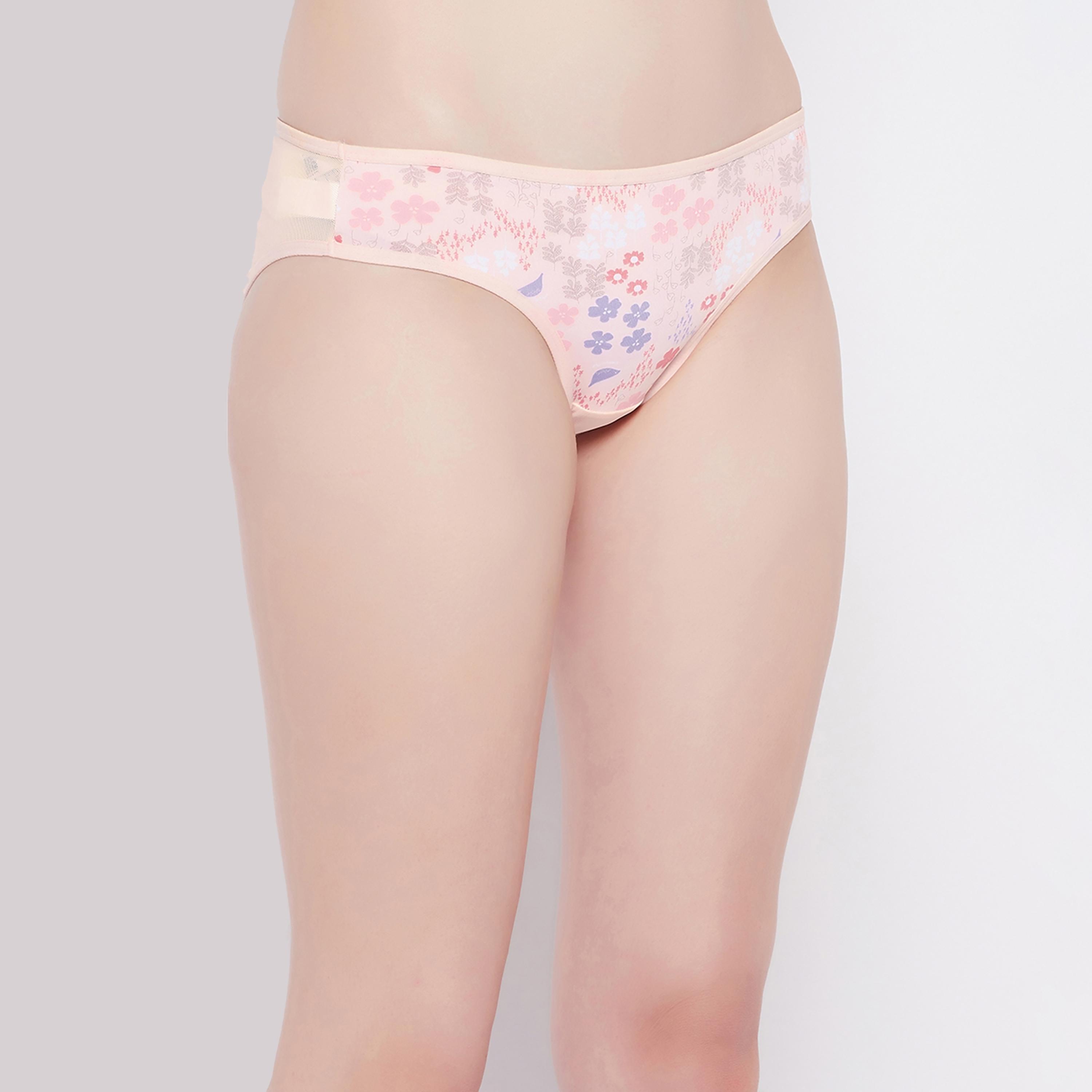 مجموعة من 5 قطع بيكيني مطبوعة منخفضة الخصر للنساء من كلوفيا-women-clothing-lingerie-panties-image-2