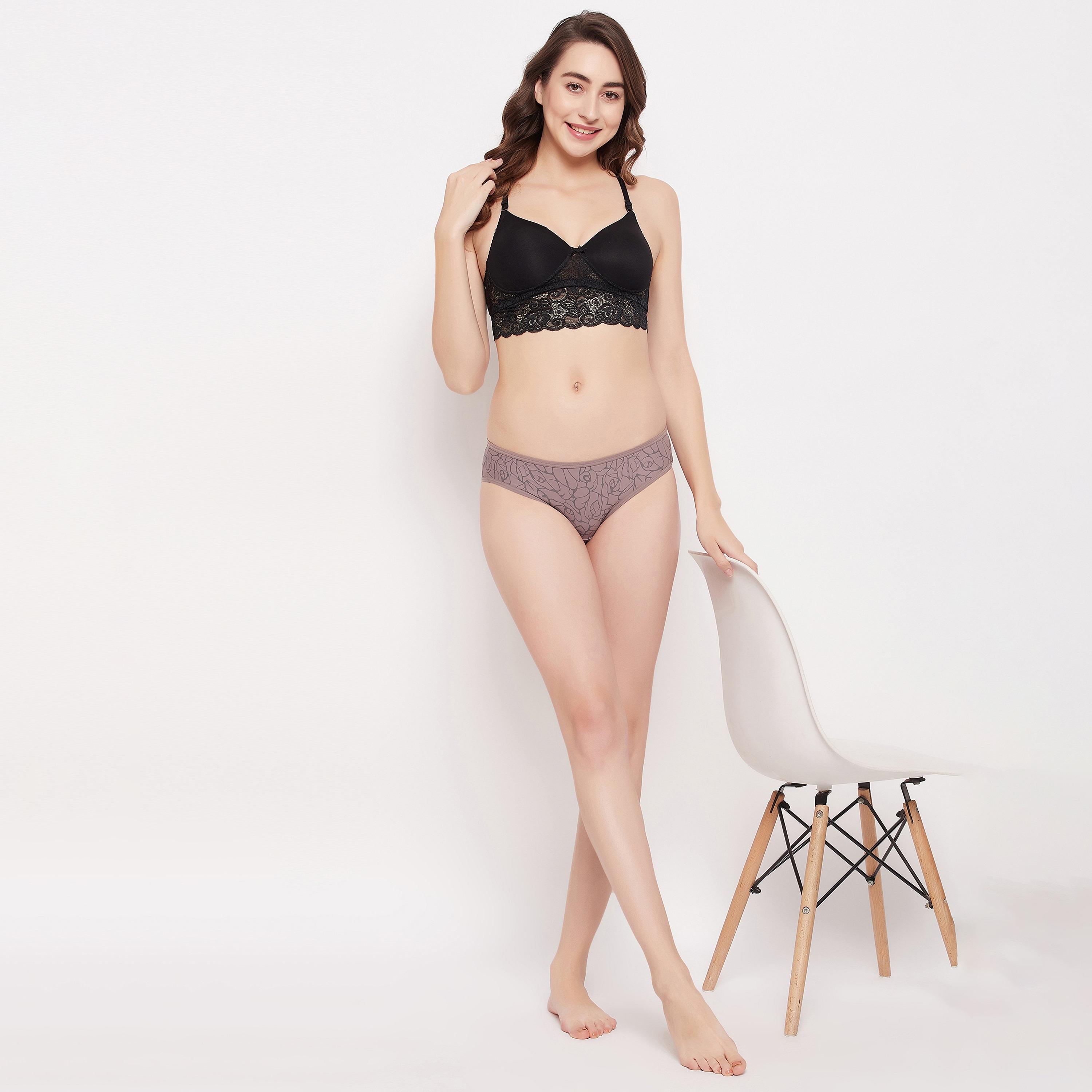 مجموعة من 5 قطع بيكيني مطبوعة منخفضة الخصر للنساء من كلوفيا-women-clothing-lingerie-panties-image-20