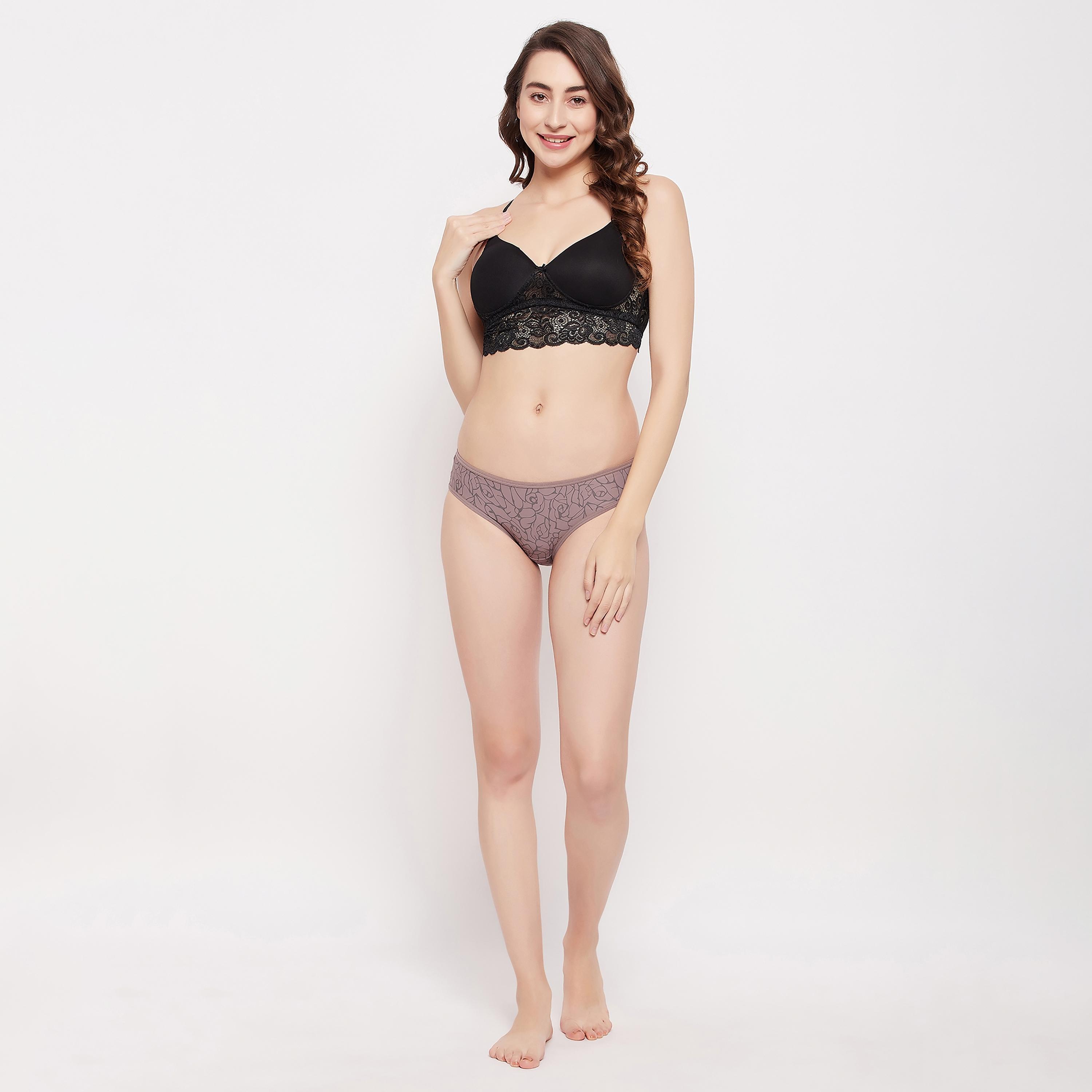 مجموعة من 5 قطع بيكيني مطبوعة منخفضة الخصر للنساء من كلوفيا-women-clothing-lingerie-panties-image-6
