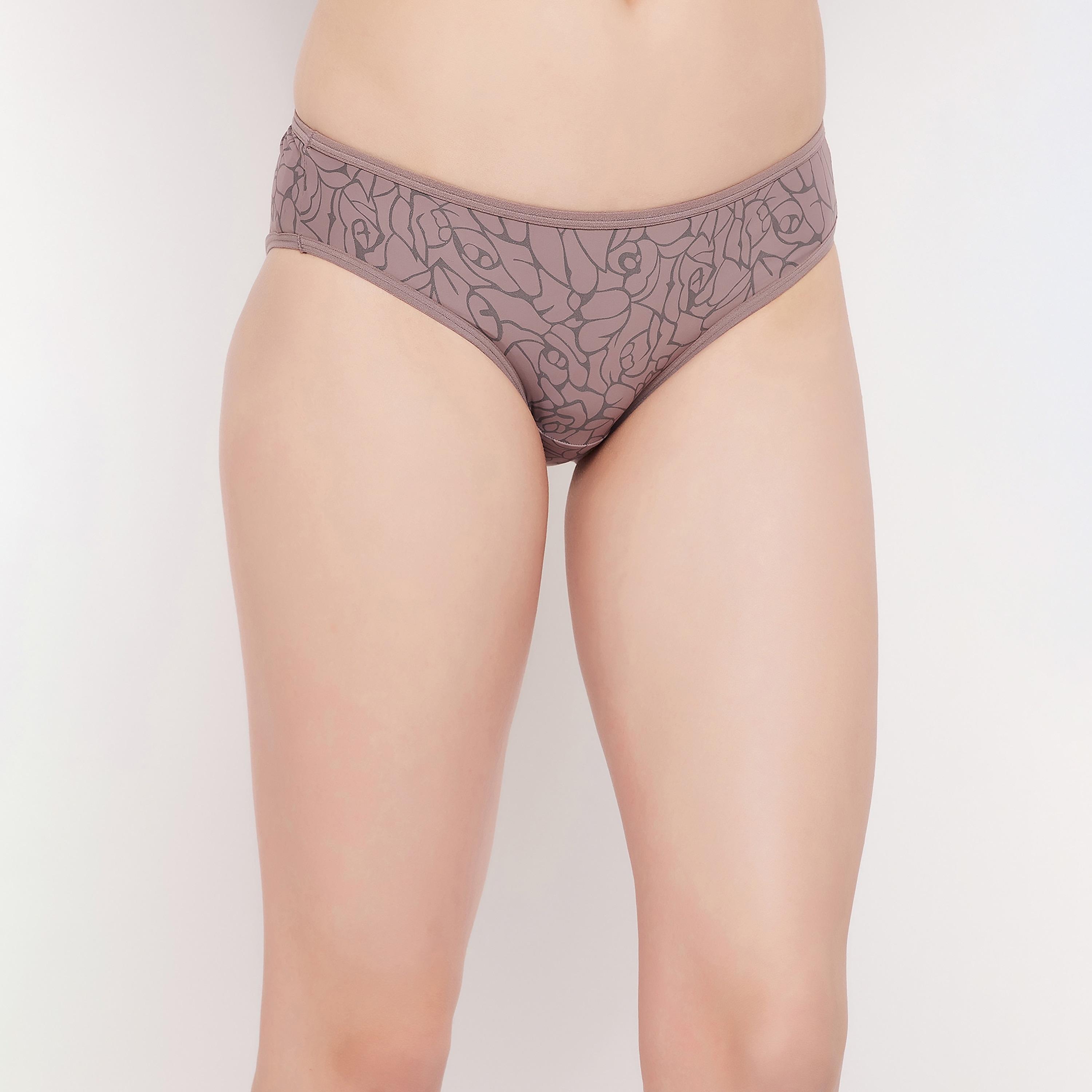 مجموعة من 5 قطع بيكيني مطبوعة منخفضة الخصر للنساء من كلوفيا-women-clothing-lingerie-panties-image-8