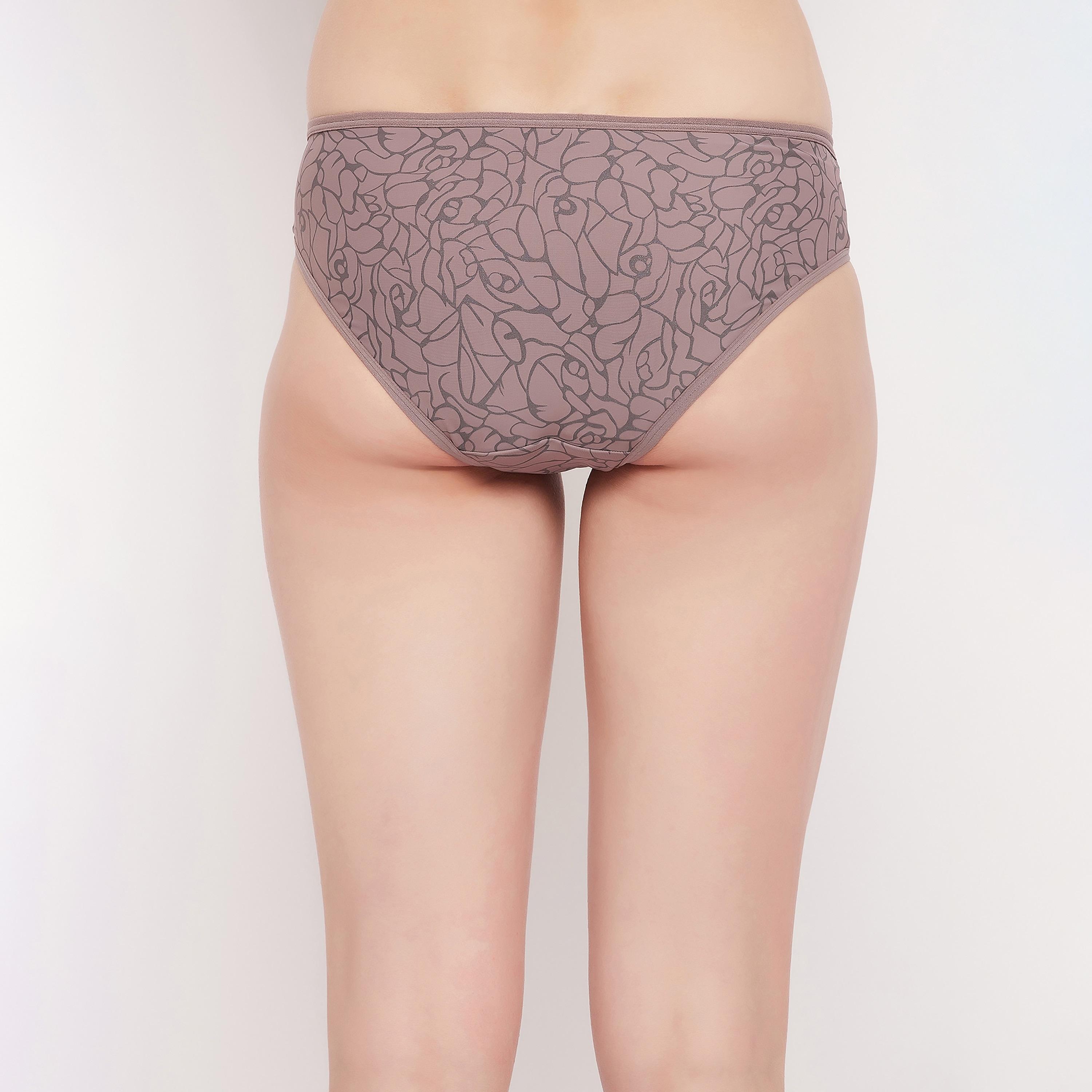 مجموعة من 5 قطع بيكيني مطبوعة منخفضة الخصر للنساء من كلوفيا-women-clothing-lingerie-panties-image-9