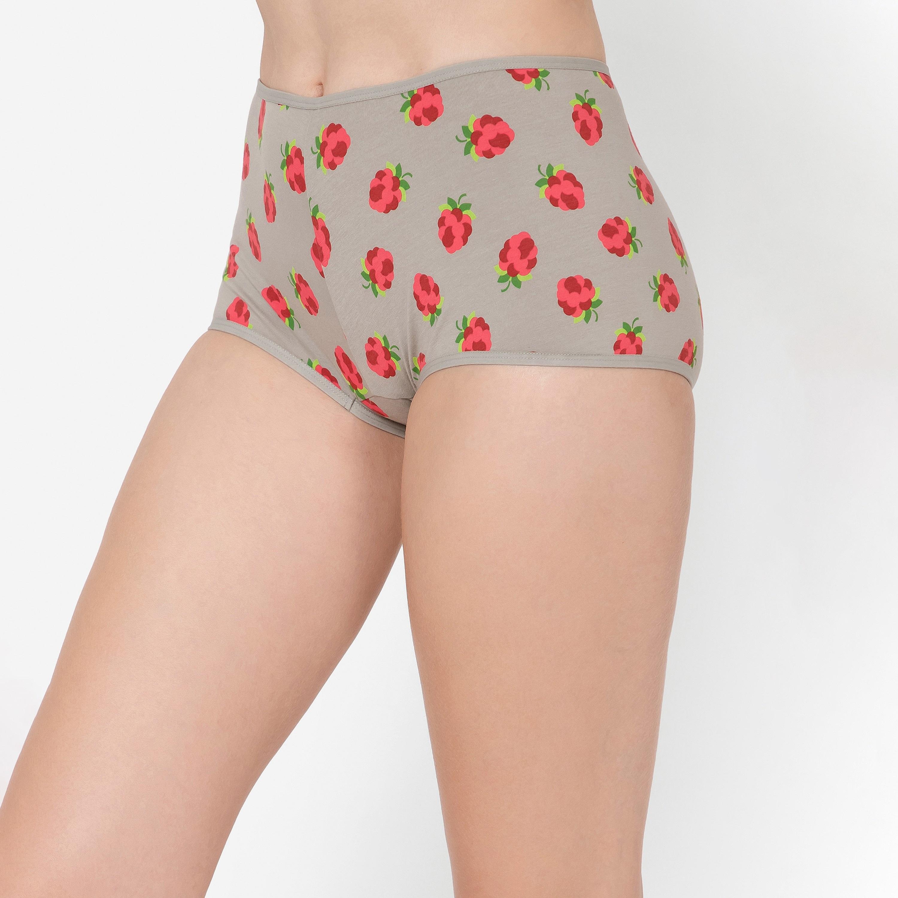 Clovia Pack of 4 Mid Waist Printed Women's Boyshorts - Cotton-women-clothing-lingerie-panties-image-7