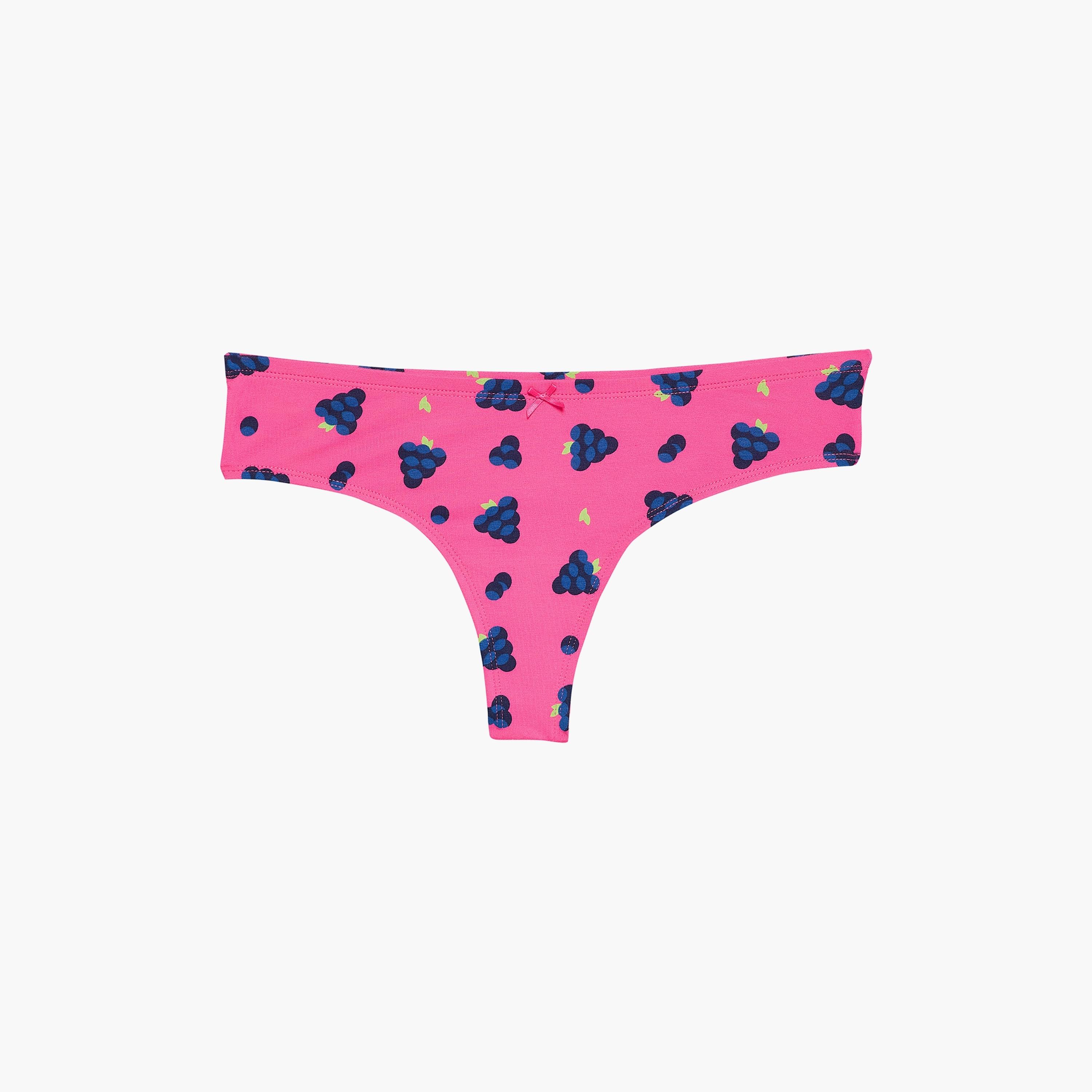 Clovia Pack of 5 Low Waist Printed Women's Thong with Inner Elastic - Cotton-women-clothing-lingerie-panties-image-11